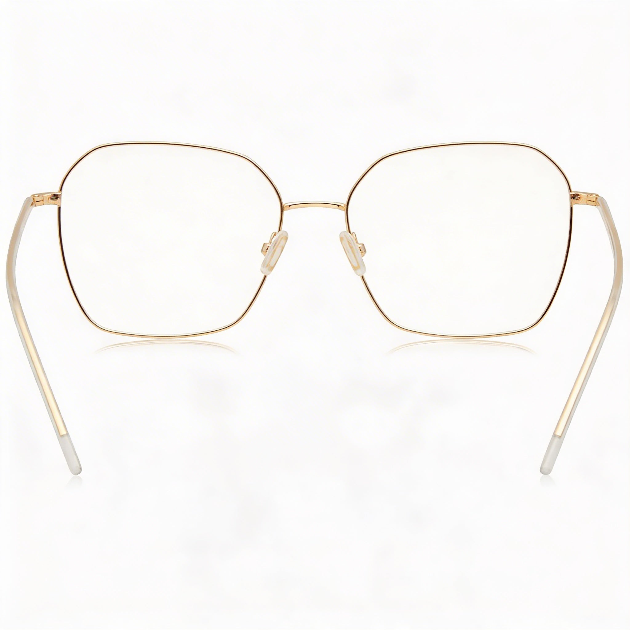 Hugo Boss 1398 Rose Gold Rectangle Unisex Eyeglasses, Titanium 54mm, Photo 4