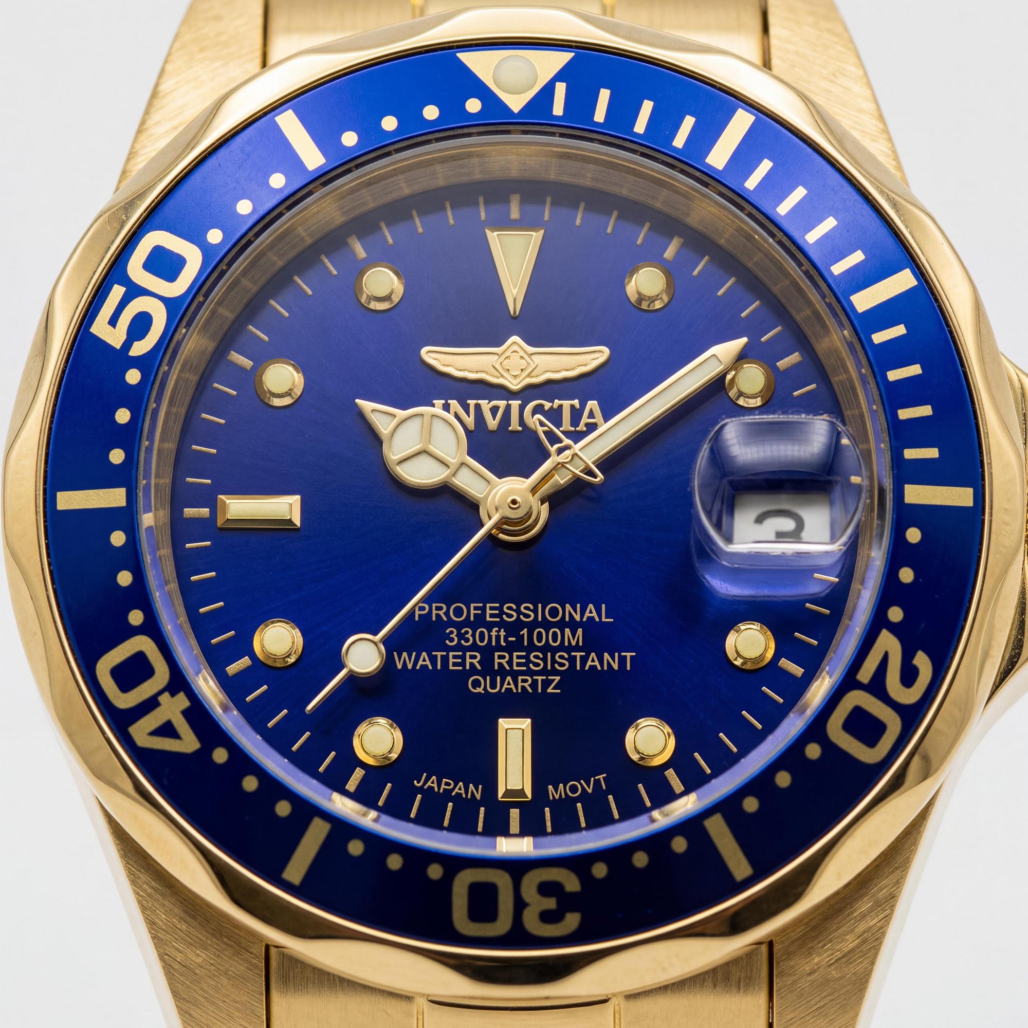 Invicta Pro Diver 8944 Reloj Azul/Oro para Mujer, 24.5mm, Photo 2