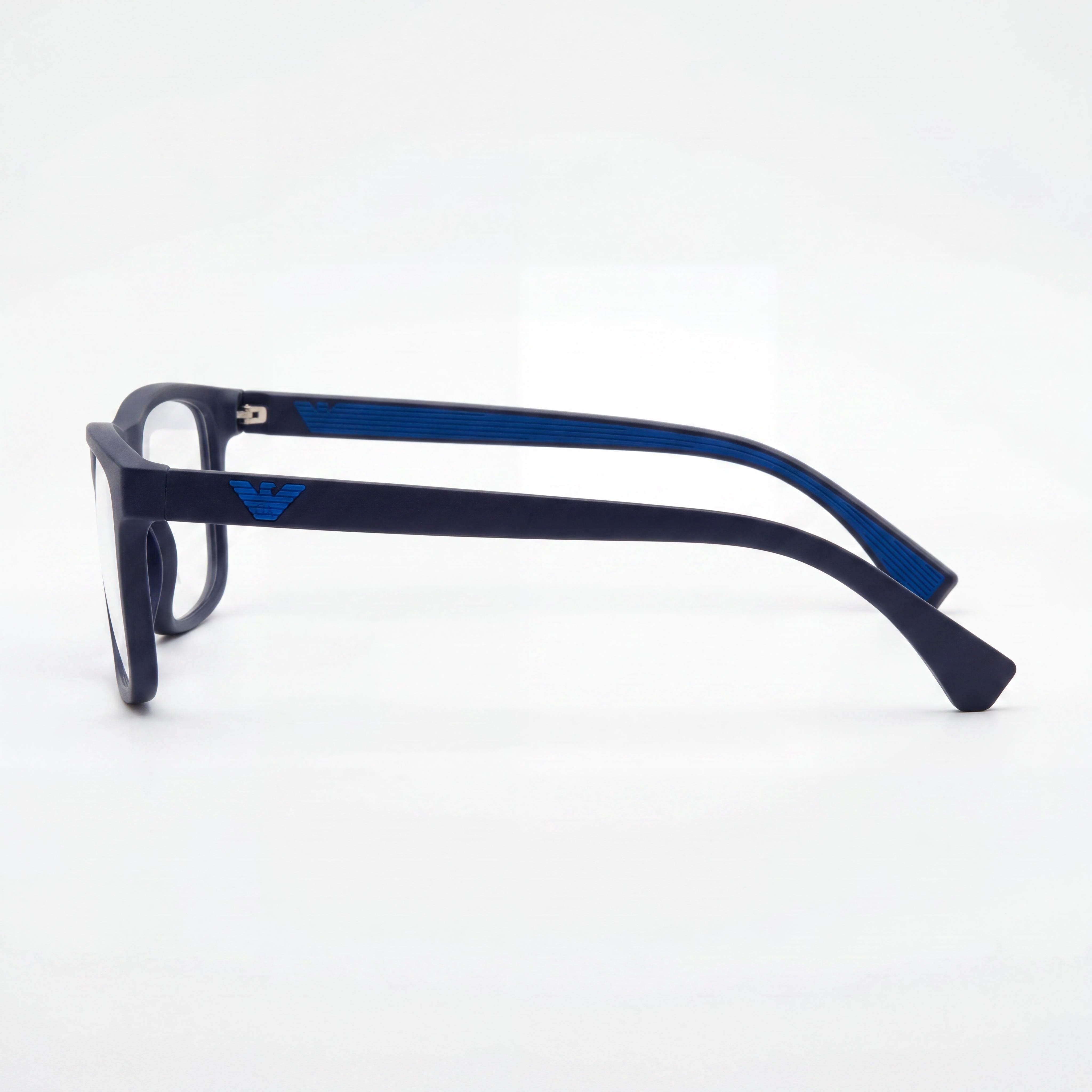 Gafas de Vista Rectangulares de Plástico para Hombre Emporio Armani EA 3147 Azul Mate Negro 55mm, Photo 2