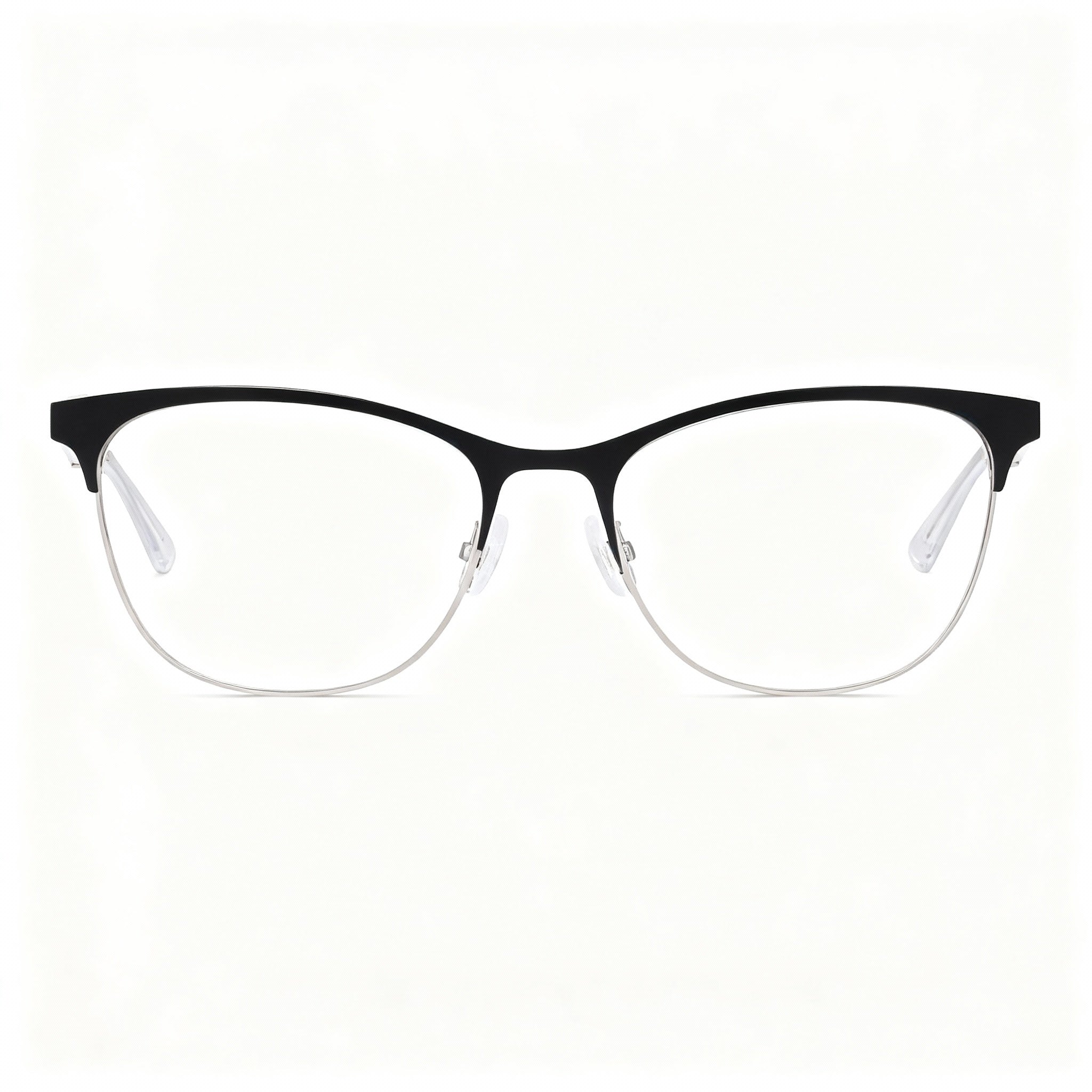 Cole Haan Ch5051 Men’s Black Lightweight Metal Rectangle Eyeglasses with Clear Polarized Lenses 53mm, Photo 4