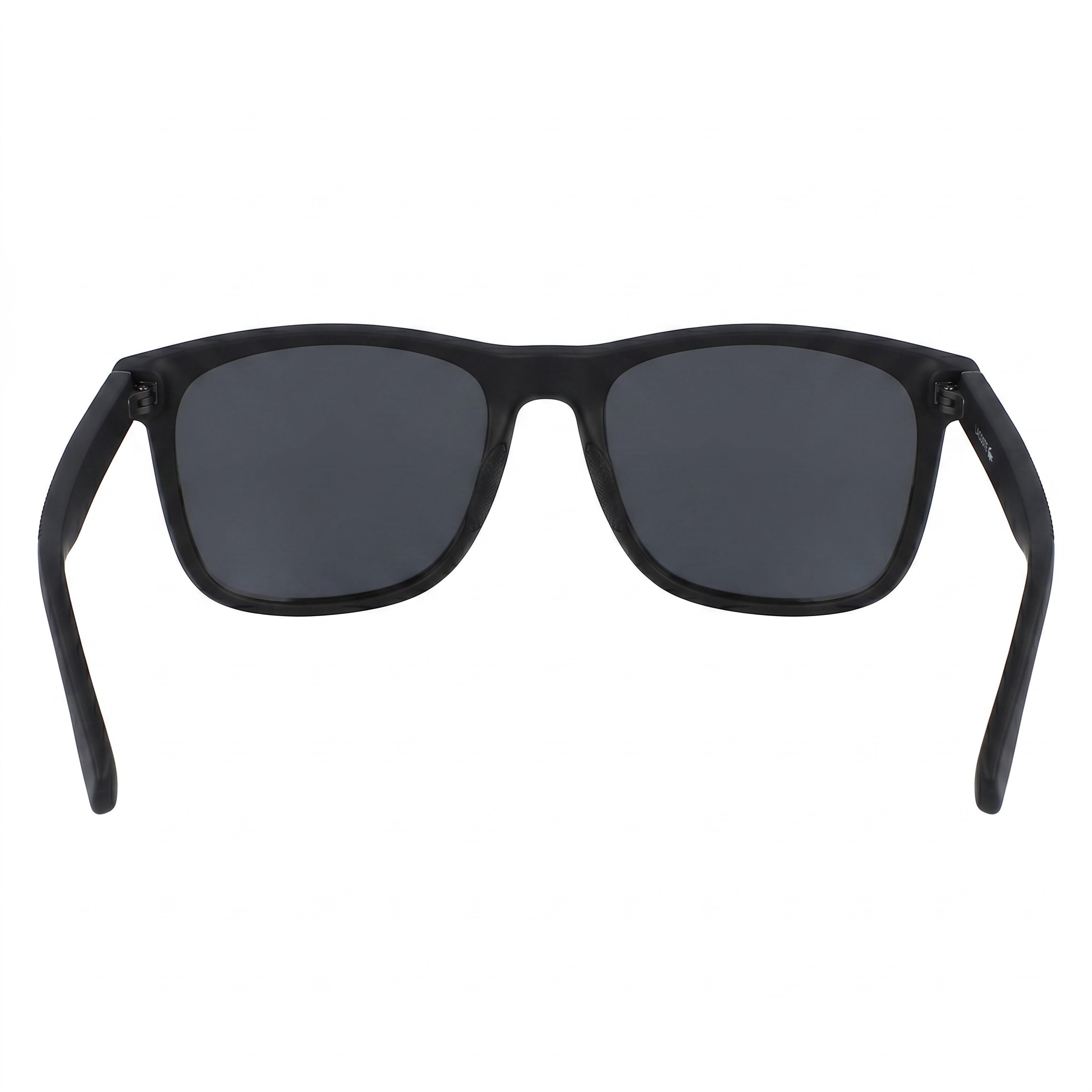 Gafas de sol unisex Lacoste Petit Pique cuadradas de plástico negro mate con protección UV de 56 mm, Photo 4