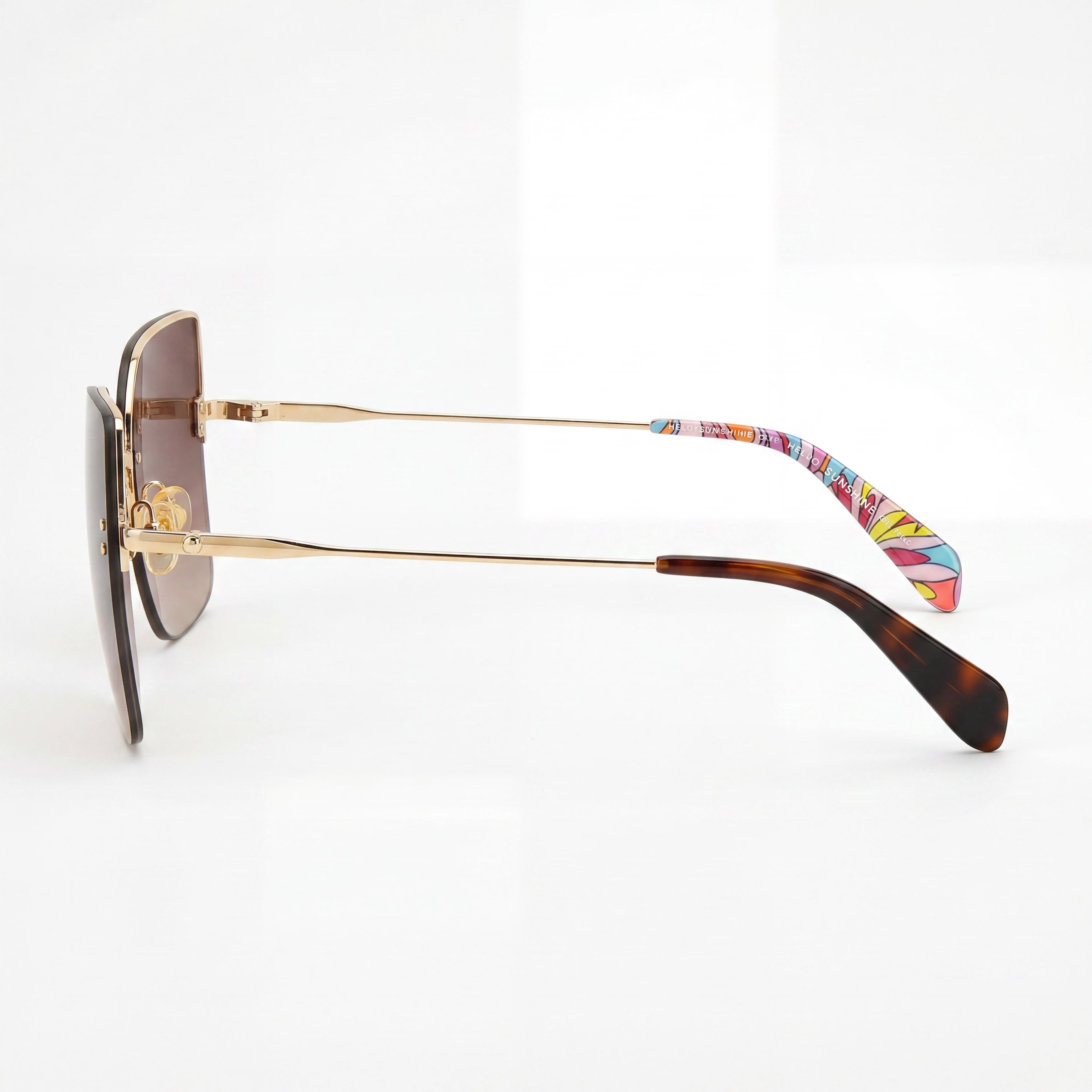 Kate Spade New York Contemporary Gold Brown Sunglasses for Women, 58mm, Photo 3