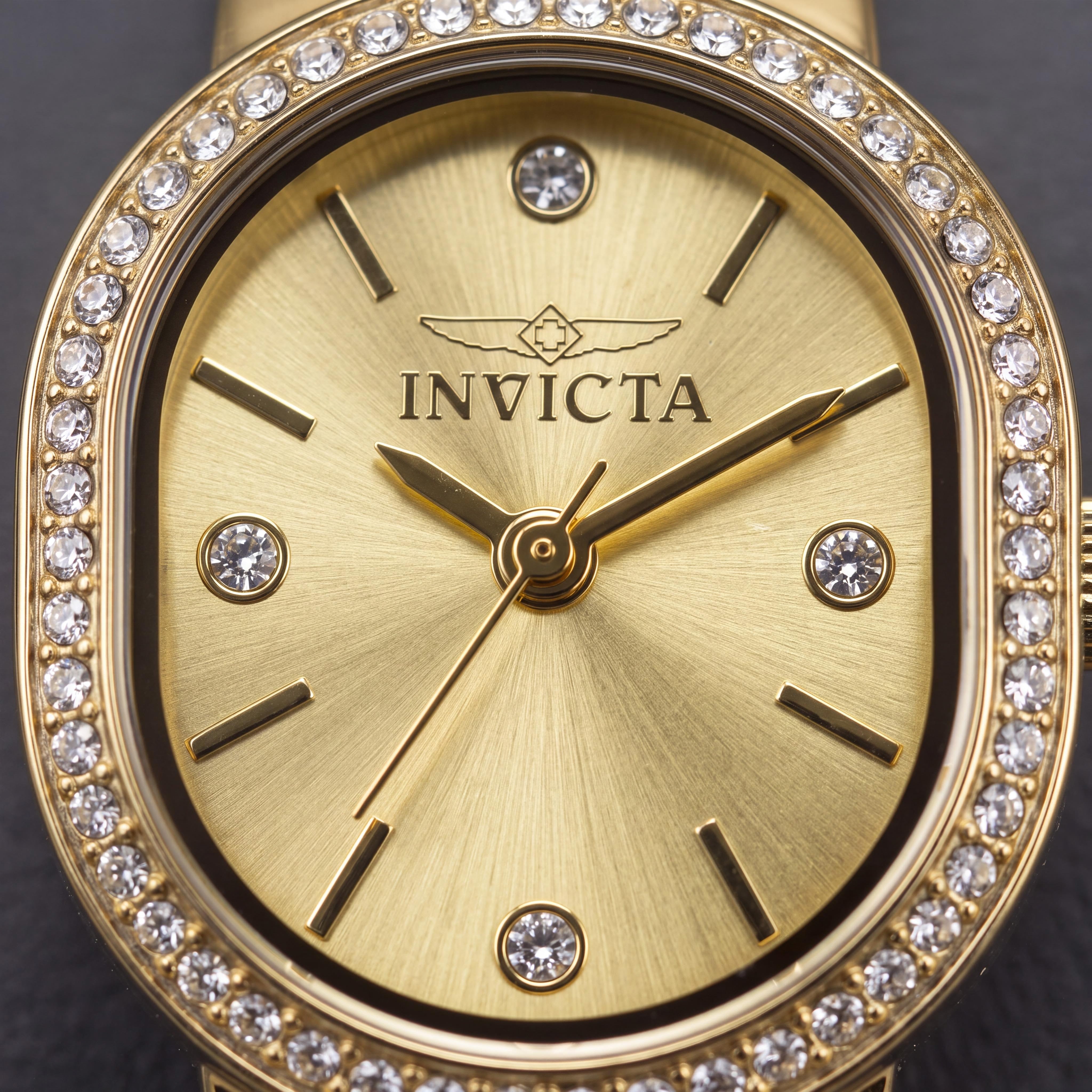 Reloj Invicta Angel Classic para mujer, de 20 mm, caja de acero inoxidable, esfera plateada, movimiento de cuarzo, Photo 2