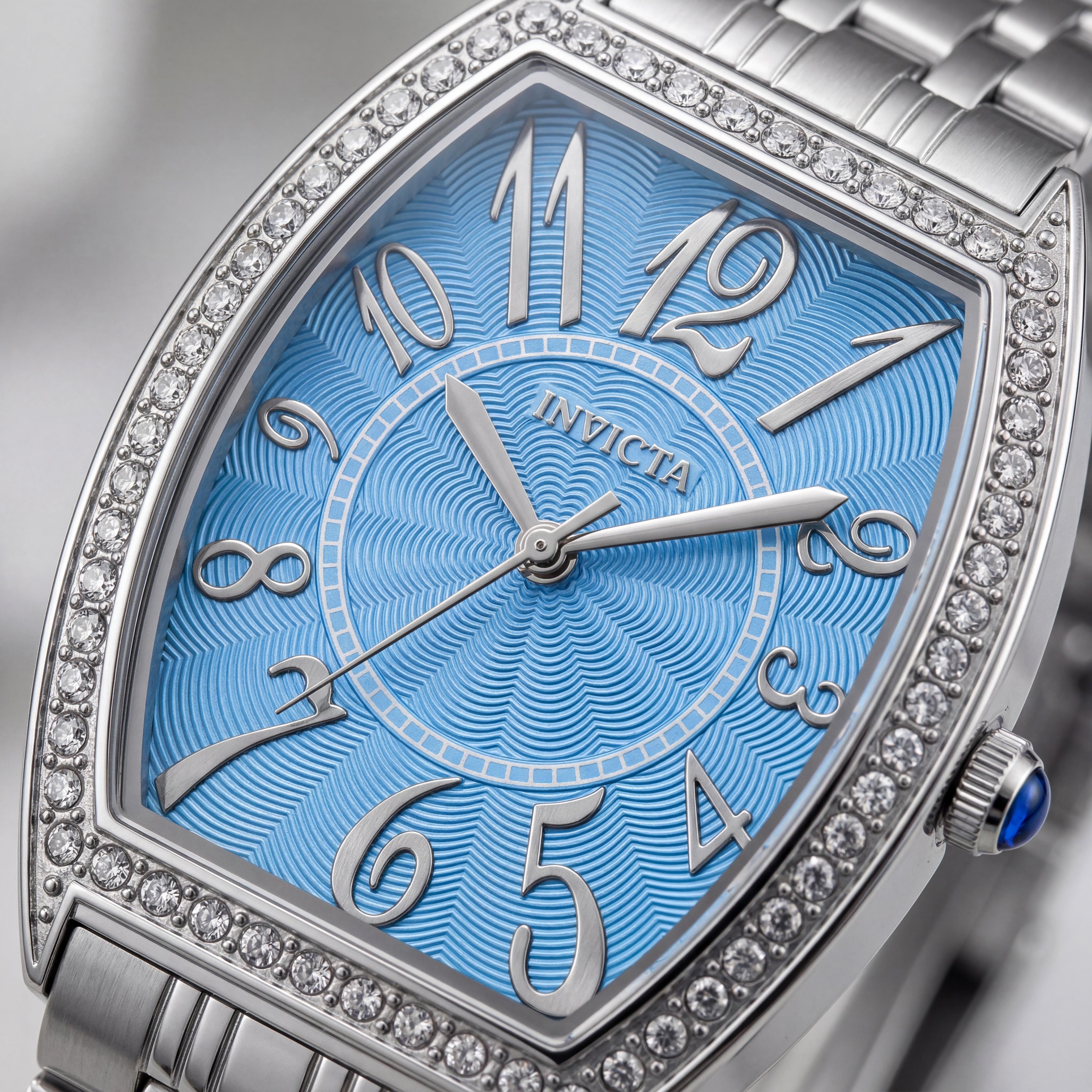 Invicta Wildflower 69273 Women's Quartz Watch, Silver Stainless Steel, Blue Dial, 29mm, Photo 2