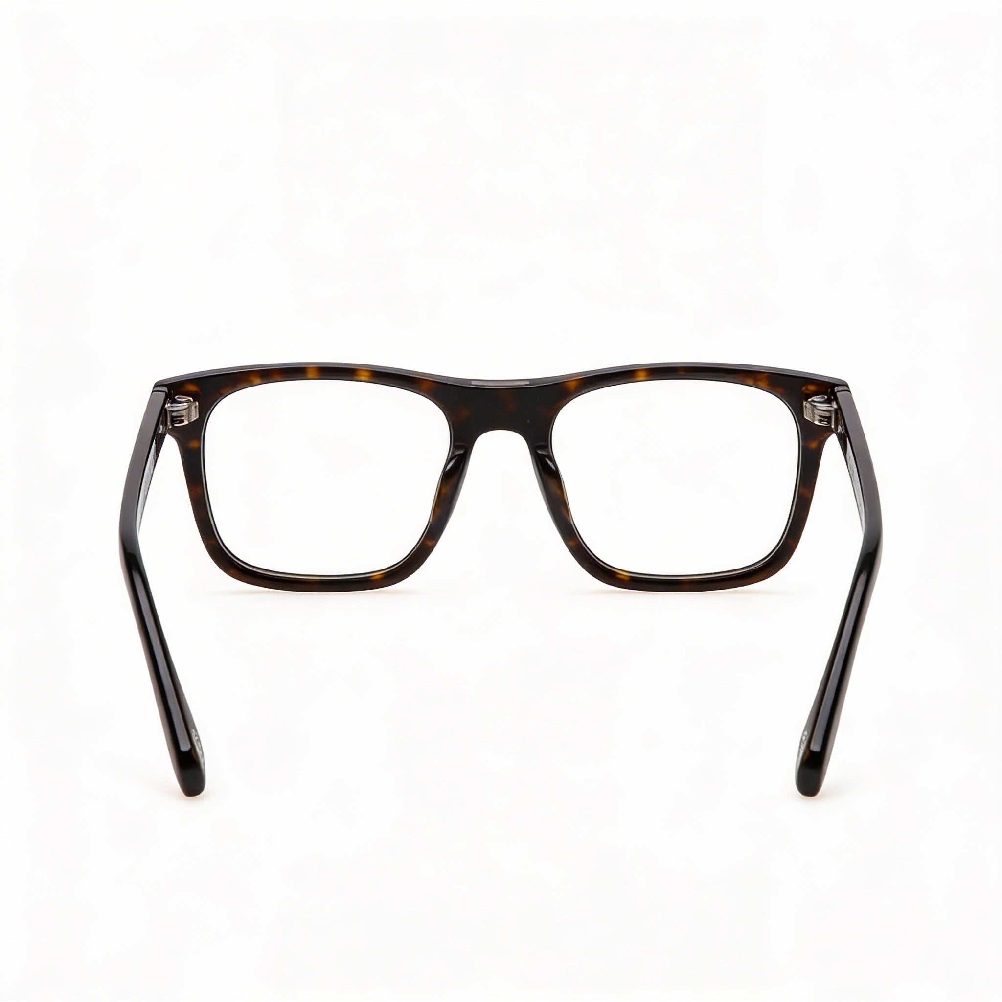 Police Casual Men's Optical Eyeglasses with Shiny Black Acetate Frame and Plastic Lenses, Lens Width 52mm, Photo 3