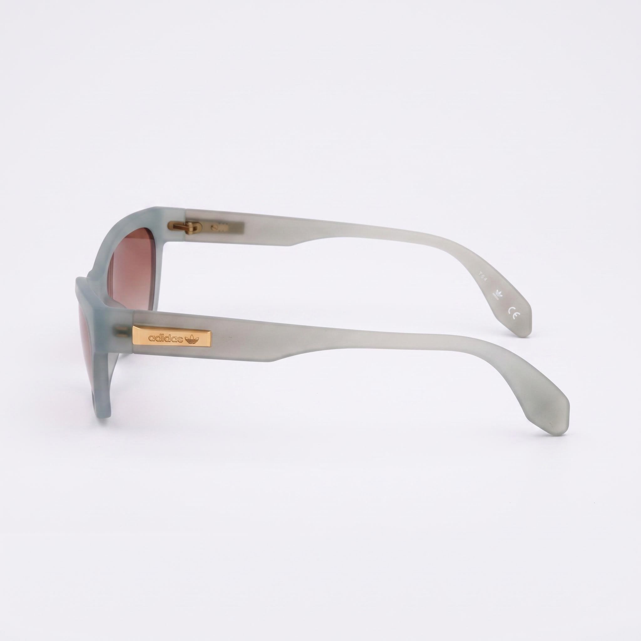 Gafas de sol Adidas Originals Contemporaneo para mujer, de acetato azul claro mate, con efecto ojo de gato, marrón, con protección UV y 54 mm, Photo 3
