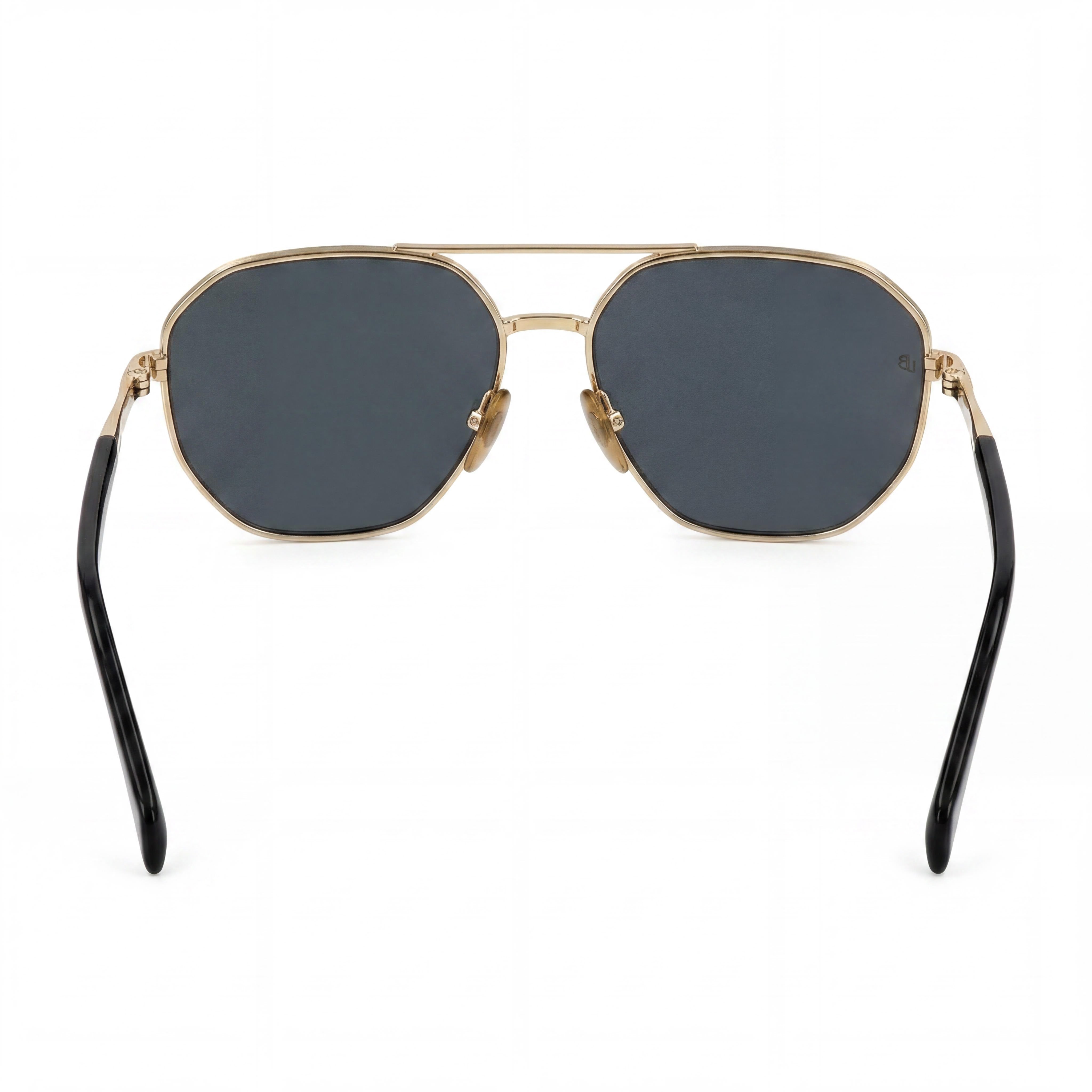 David Beckham Db 1132/F/S Gafas de Sol Clásicas Unisex de Metal No Polarizadas Oro Negro Lente de 60mm, Photo 4