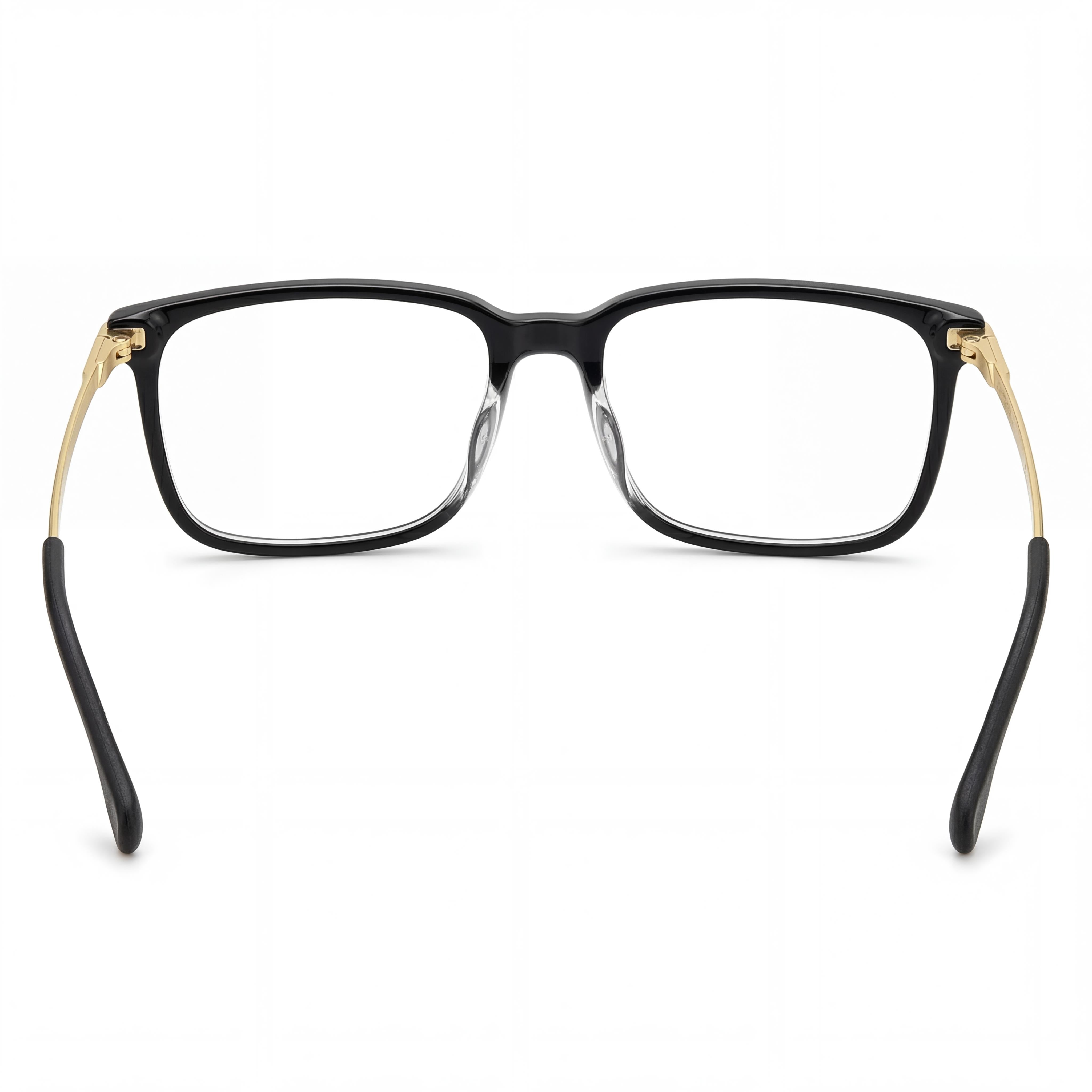 Carrera Unisex RECTANGULAR / CUADRADO Plástico Negro Montura de Cristal Policarbonato Sin-Lentes Gafas de 55mm, Photo 4