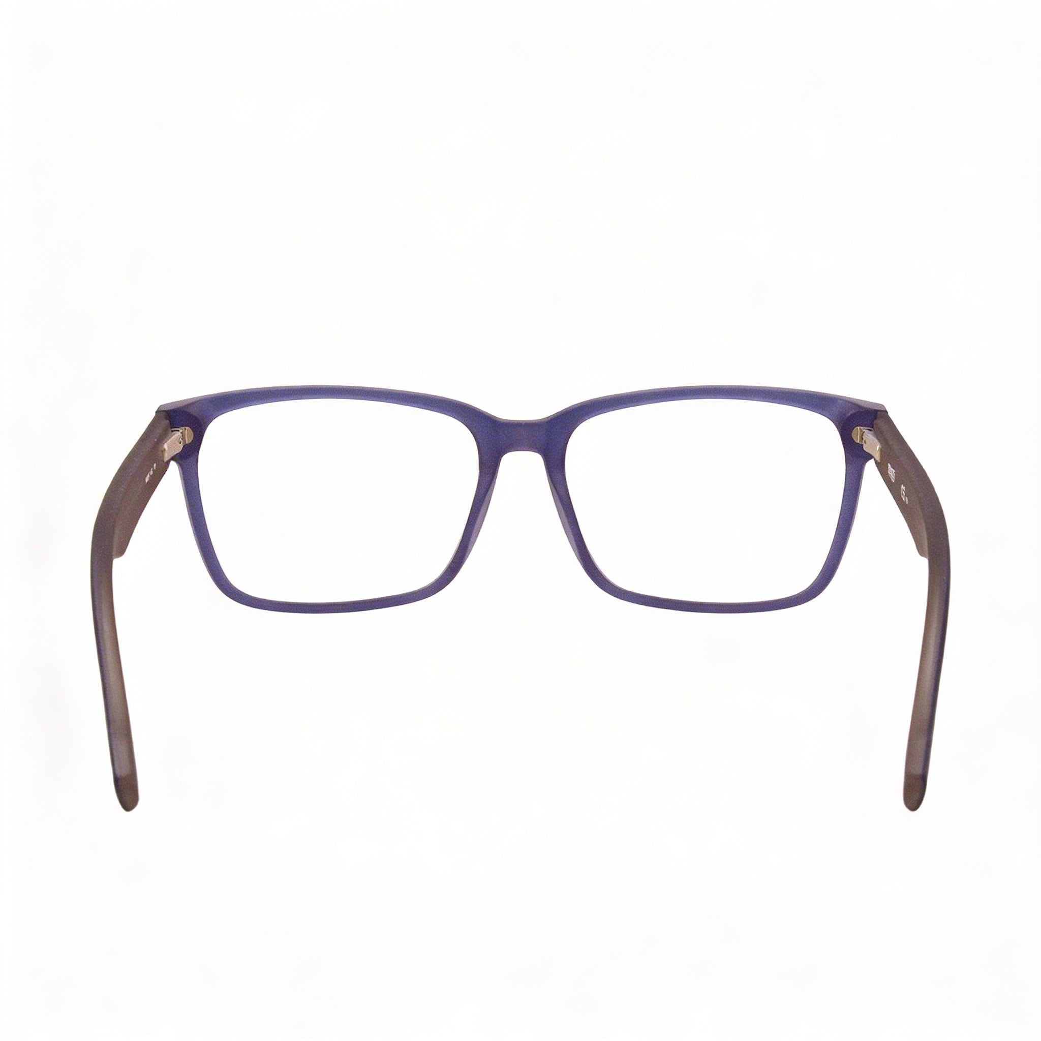 Gafas graduadas Hugo Boss HG 0182 unisex, montura de plástico azul mate, montura completa, cuadradas, con lentes de policarbonato, 55-16-140, Photo 4