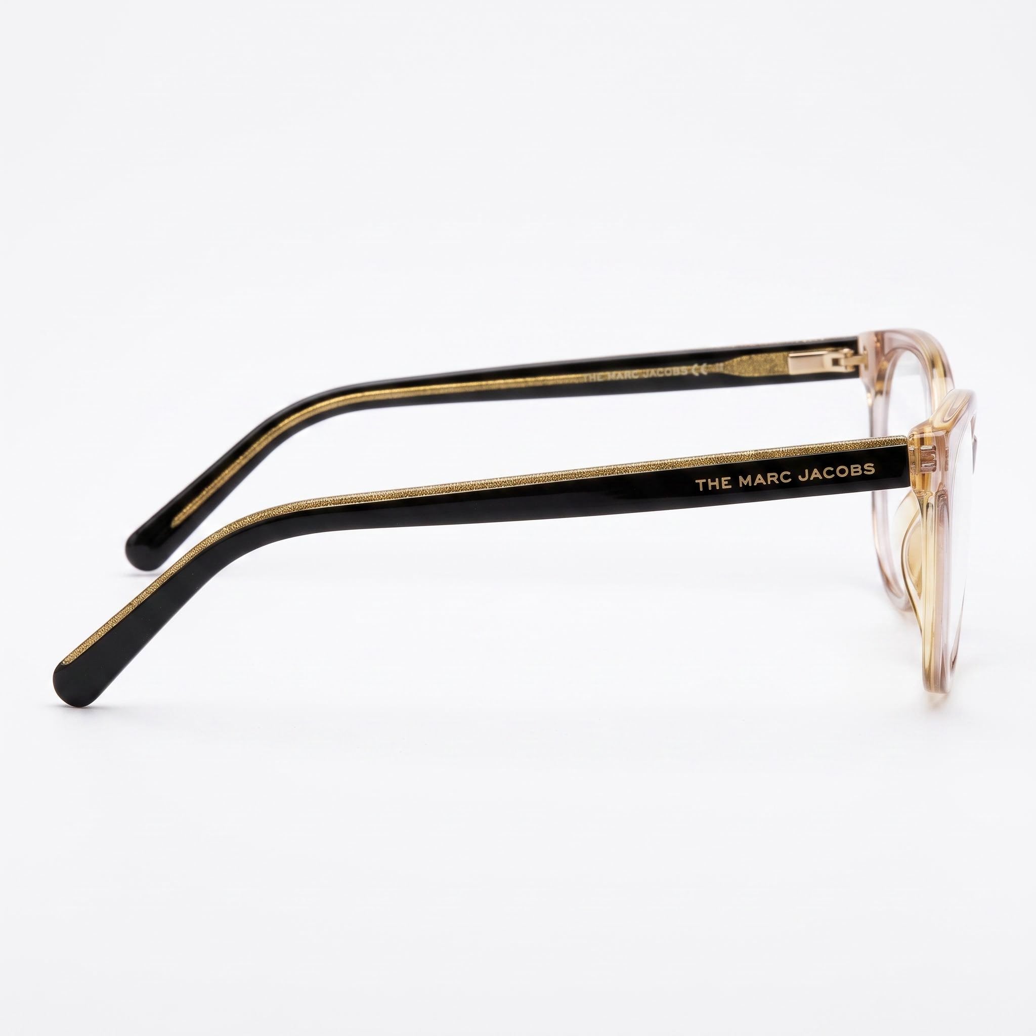 Marc Jacobs Marc 463 Women's Brown Acetate Cat-Eye Eyeglasses with Clear Demo Lenses 53mm, Photo 3