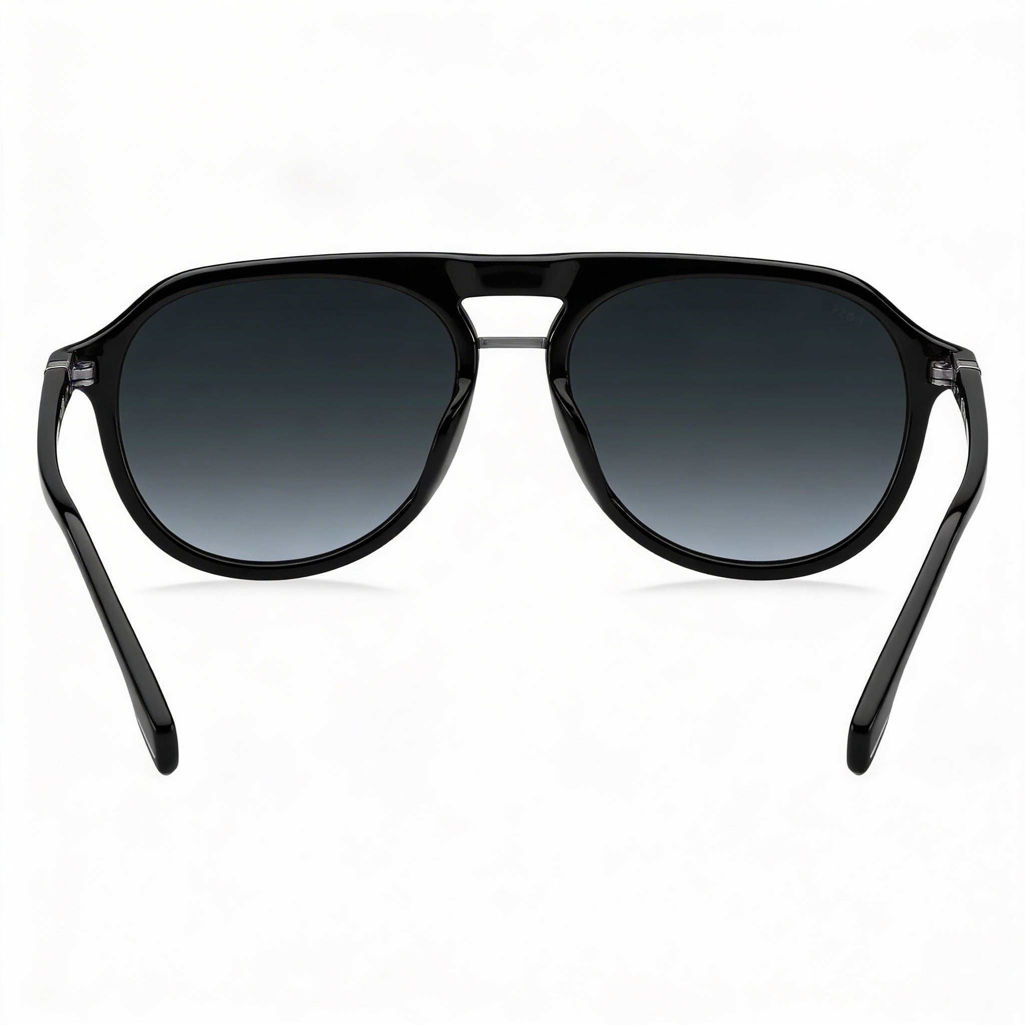 Hugo Boss Classic Unisex Black Acetate Frame Dark Grey Shaded UV Protected Lenses Sunglasses 54mm, Photo 4