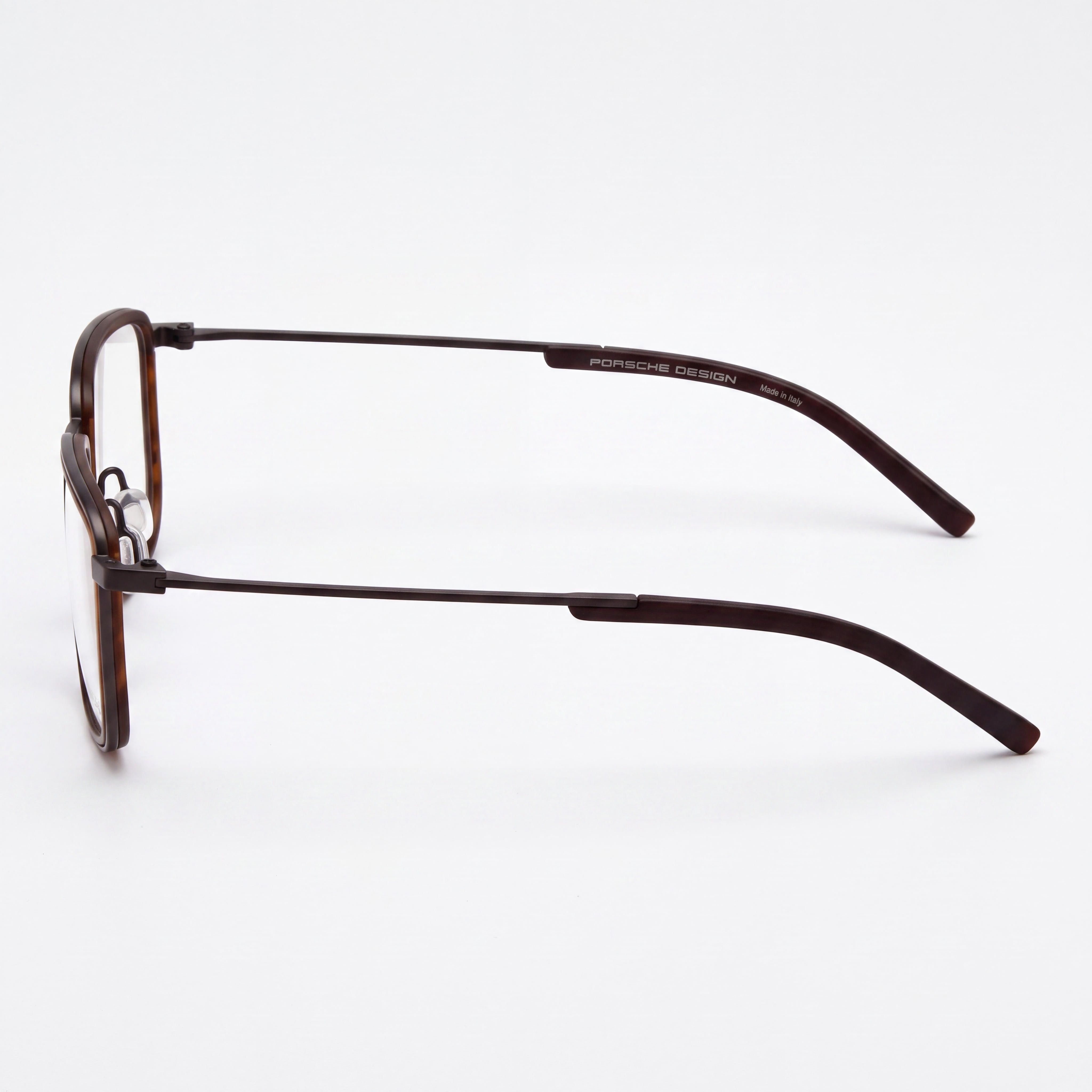 Porsche P8365 Gafas Modernas de Acetato para Hombre, Lente Transparente Gris Marrón 53mm con Protección UV, Photo 2
