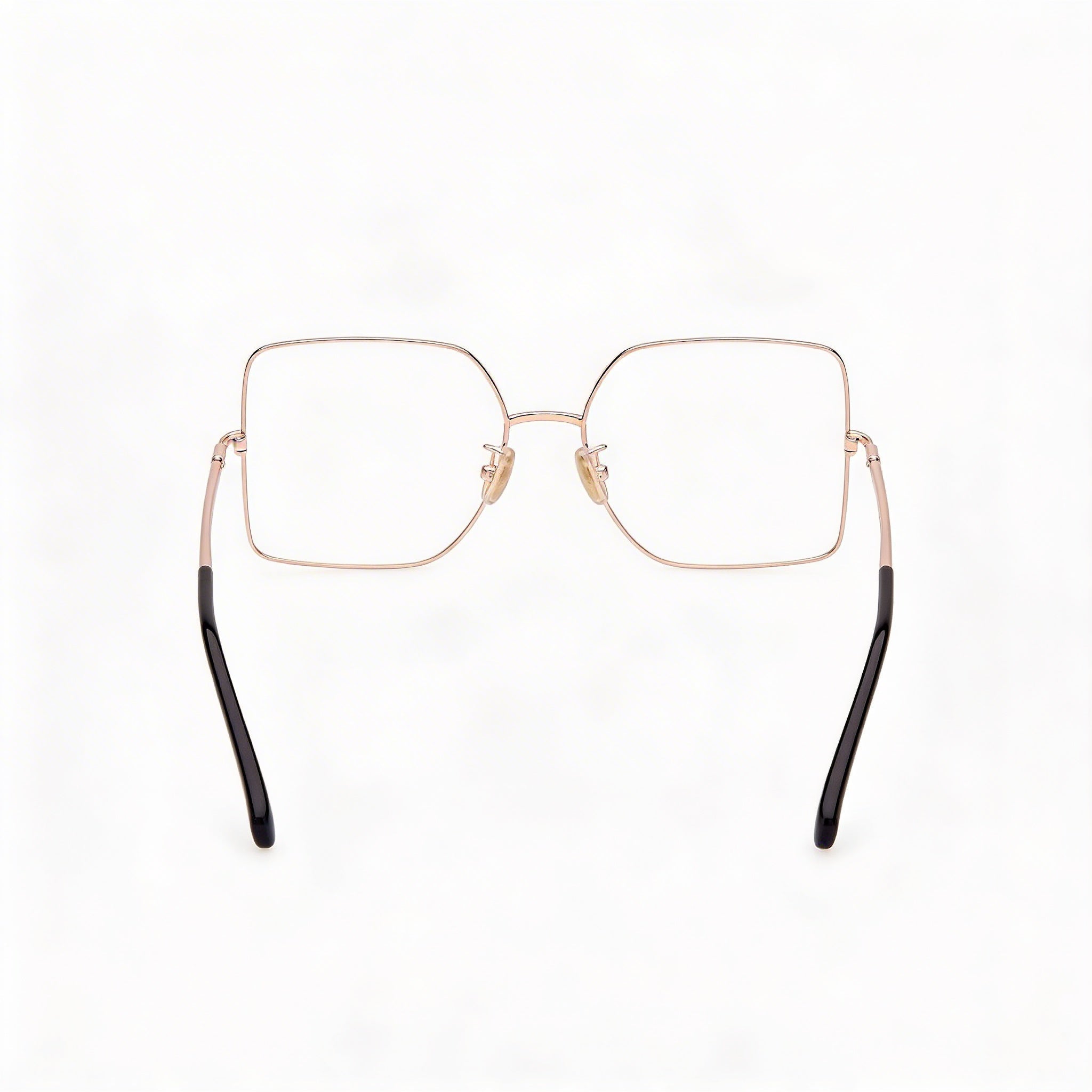 MaxMara Mm5098-h Women's Metal Eyewear in Shiny Rose Gold and Black Enamel, Shiny Black 55mm, Photo 3