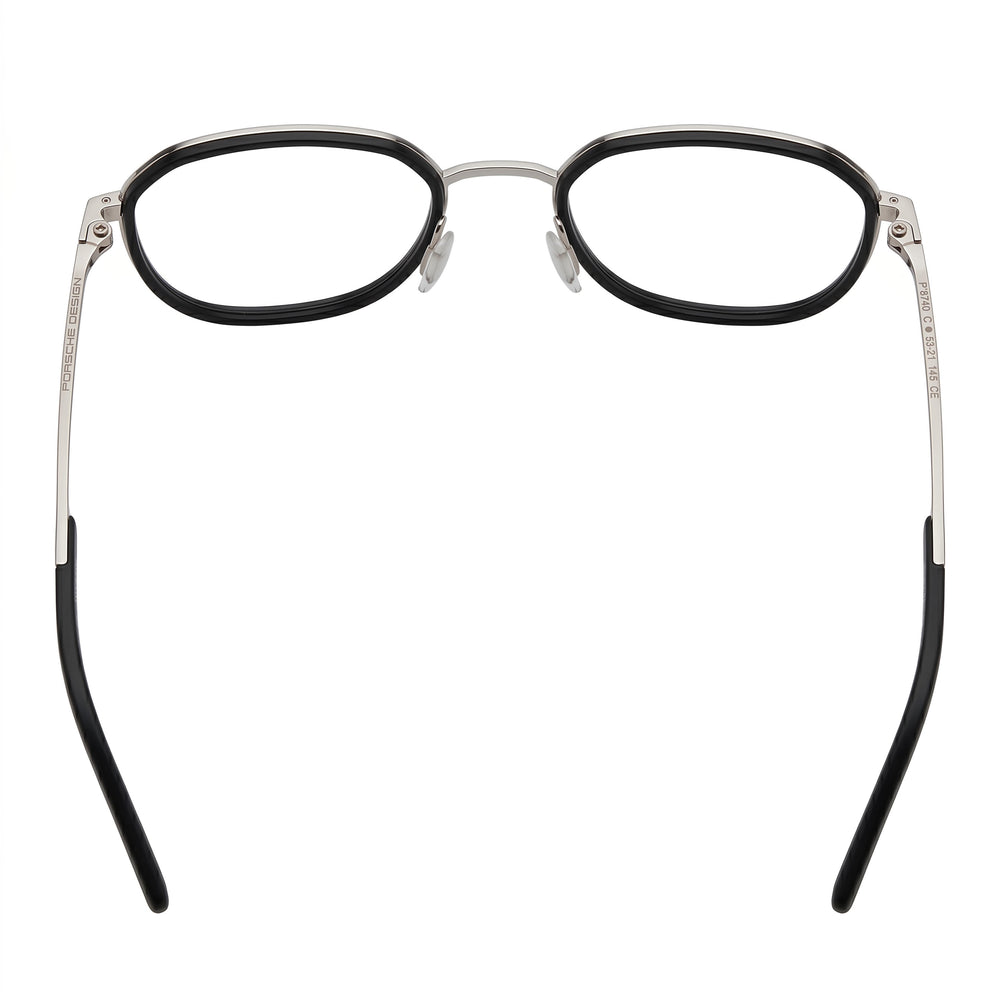 Porsche Design P8740 Gafas Unisex Modernas, Paladio 53mm, Lentes Demostración Transparentes, Aptas para Graduación