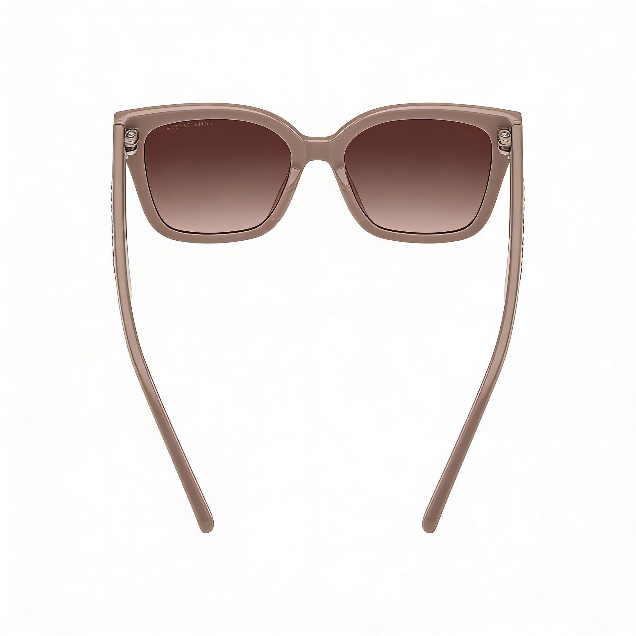 Marc Jacobs Women's Rectangular Sunglasses with Beige Brown Shaded Cellulose Frame and Brown Shaded Lenses 53mm UV Protection, Photo 3