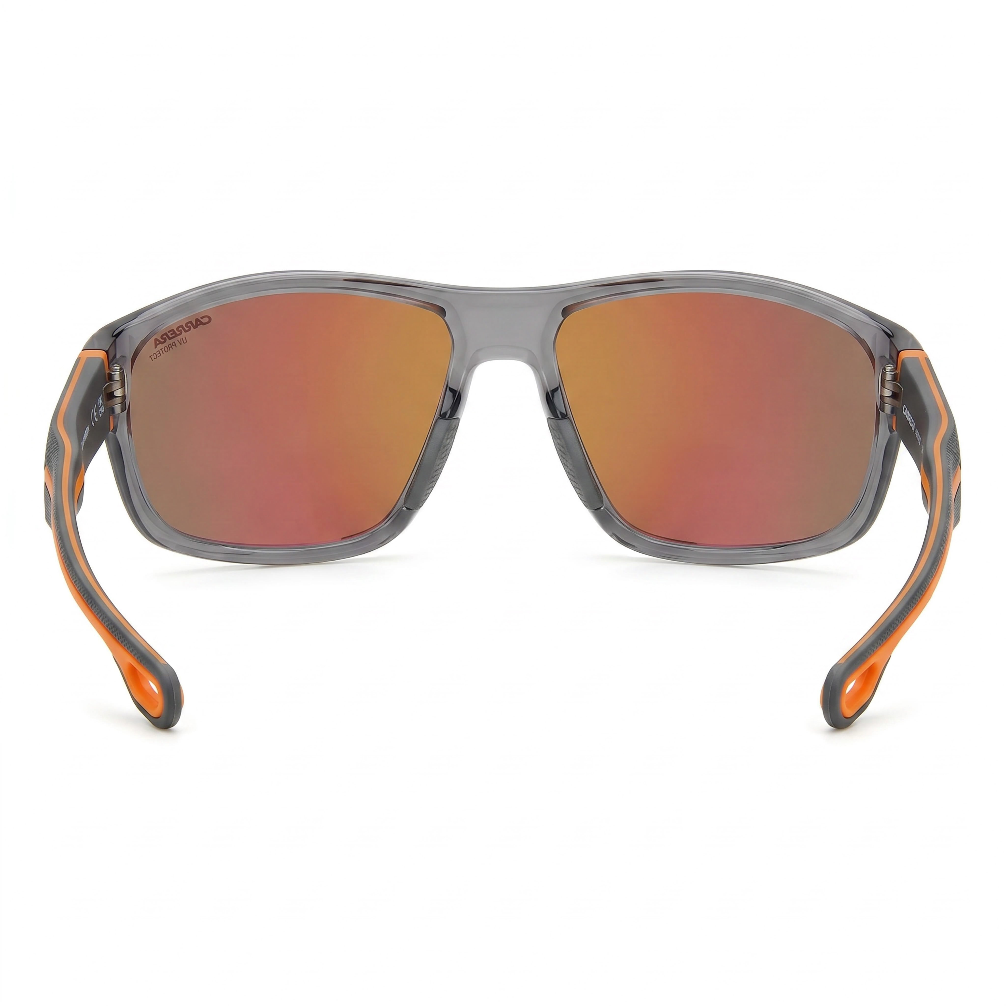 Carrera Casual Gafas de Sol de Hombre Grises Naranjas de Poliamida Ecológica con Montura de Policarbonato No Polarizadas UV 400 63mm, Photo 3