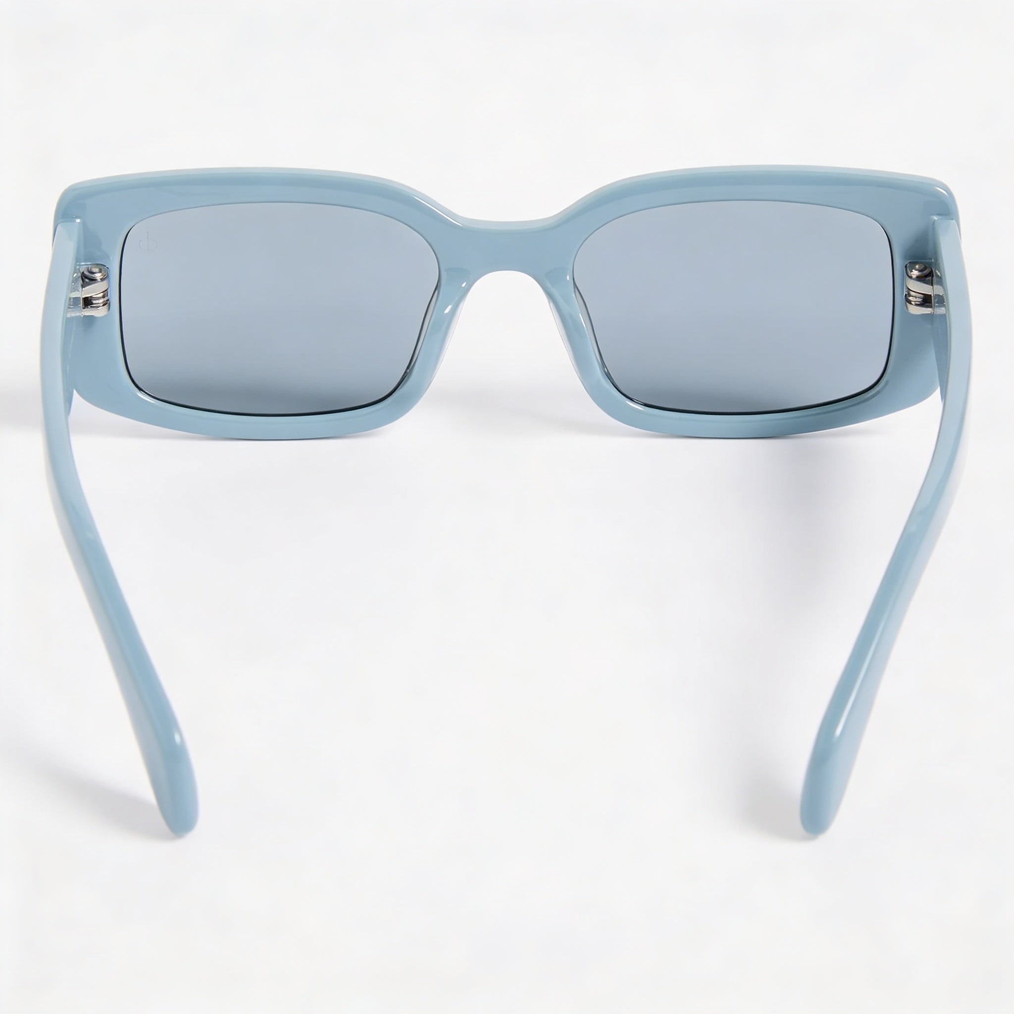 Rag & Bone Classic Women’s Thick Narrow Rectangular Blue Plastic Frame Blue Lens UV Protection Sunglasses 52mm, Photo 4