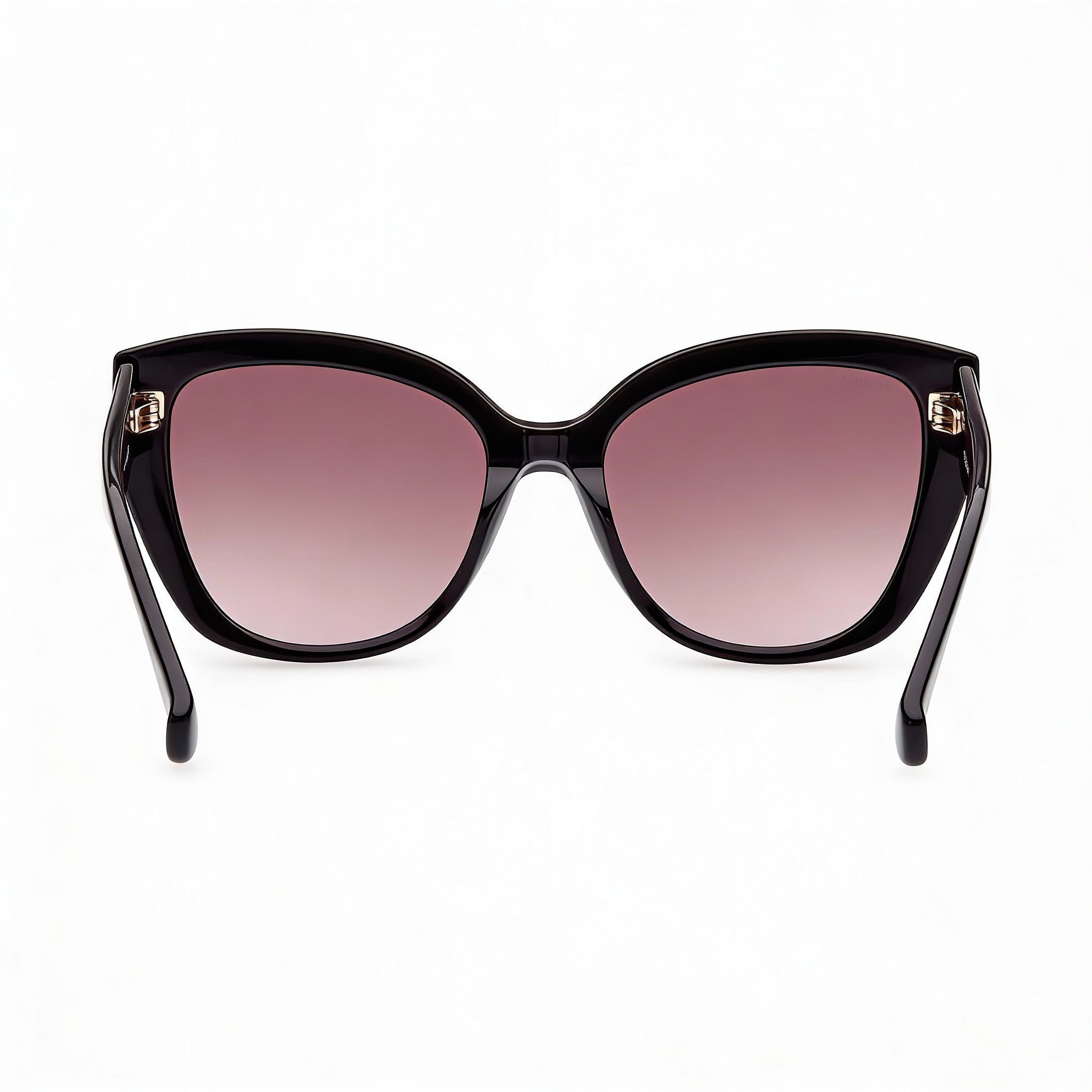 MaxMara MM0040 Women's Casual Shiny Black Plastic Non-Polarized UV Protection Sunglasses 54mm, Photo 4
