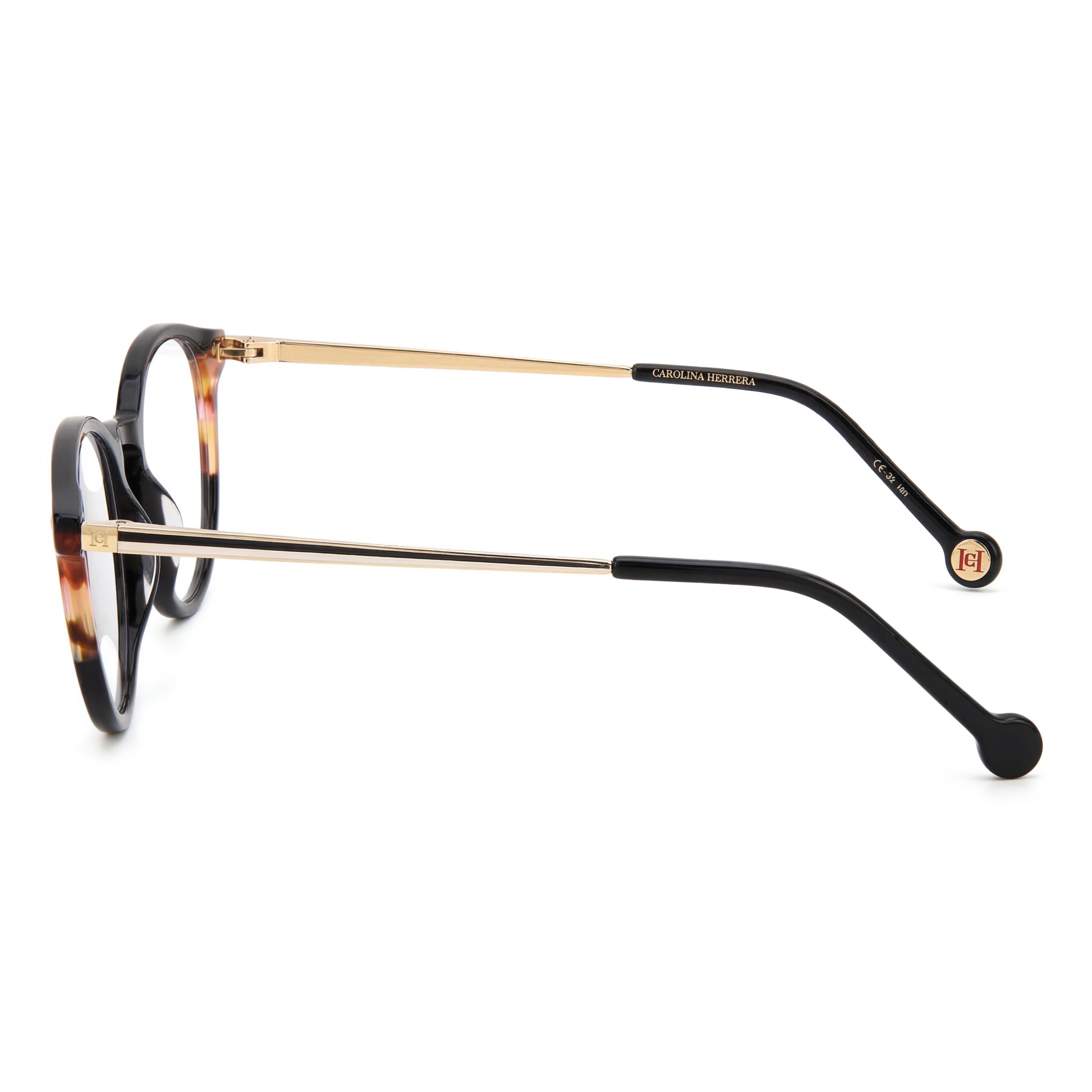 Carolina Herrera HER 0166 Gafas de sol unisex de magnesio multicolor no polarizadas, lentes negras de La Habana, patilla de 145 mm, Photo 2
