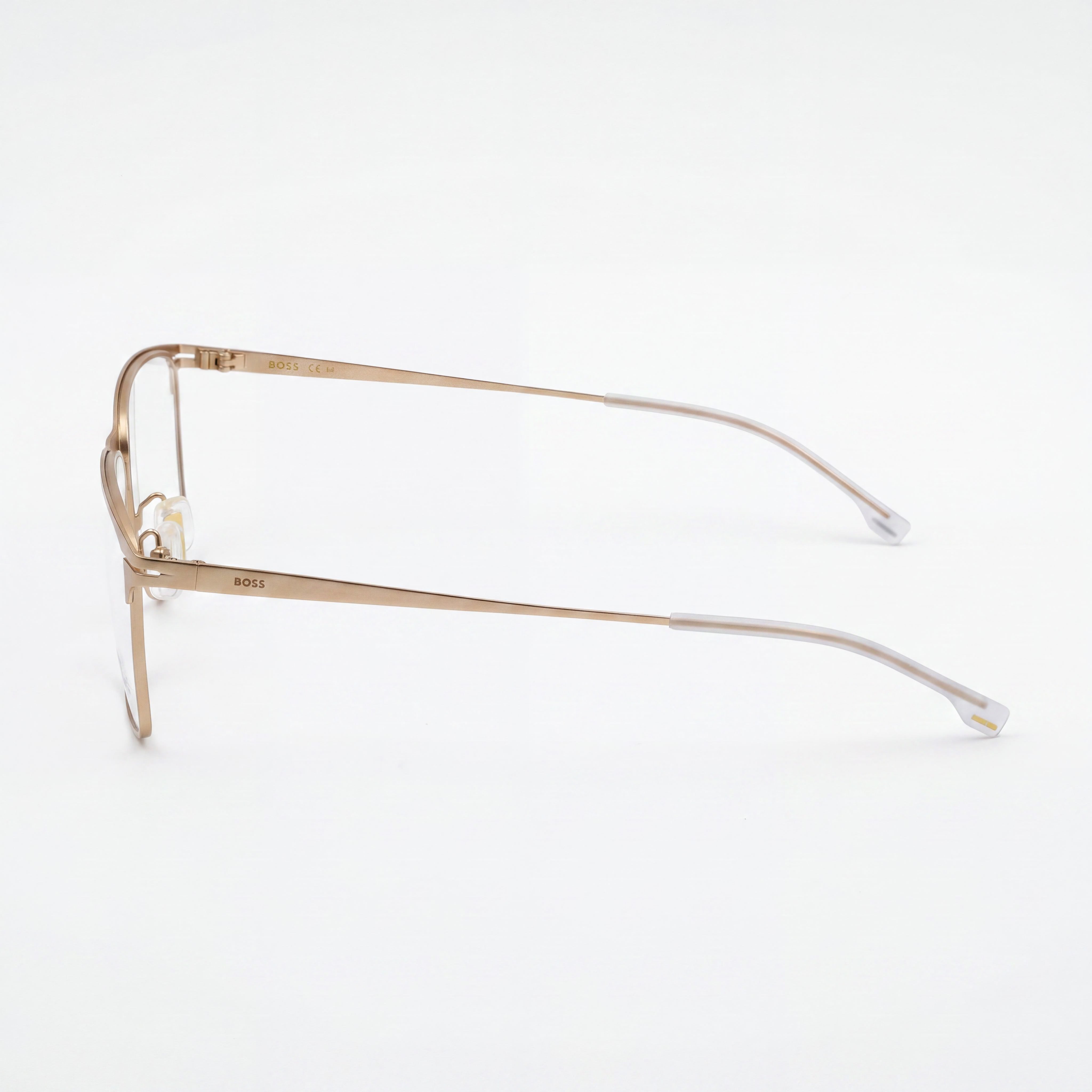 Monturas ópticas rectangulares Hugo Boss Boss 1467/f unisex de metal dorado mate con lentes de 40 mm, Photo 2
