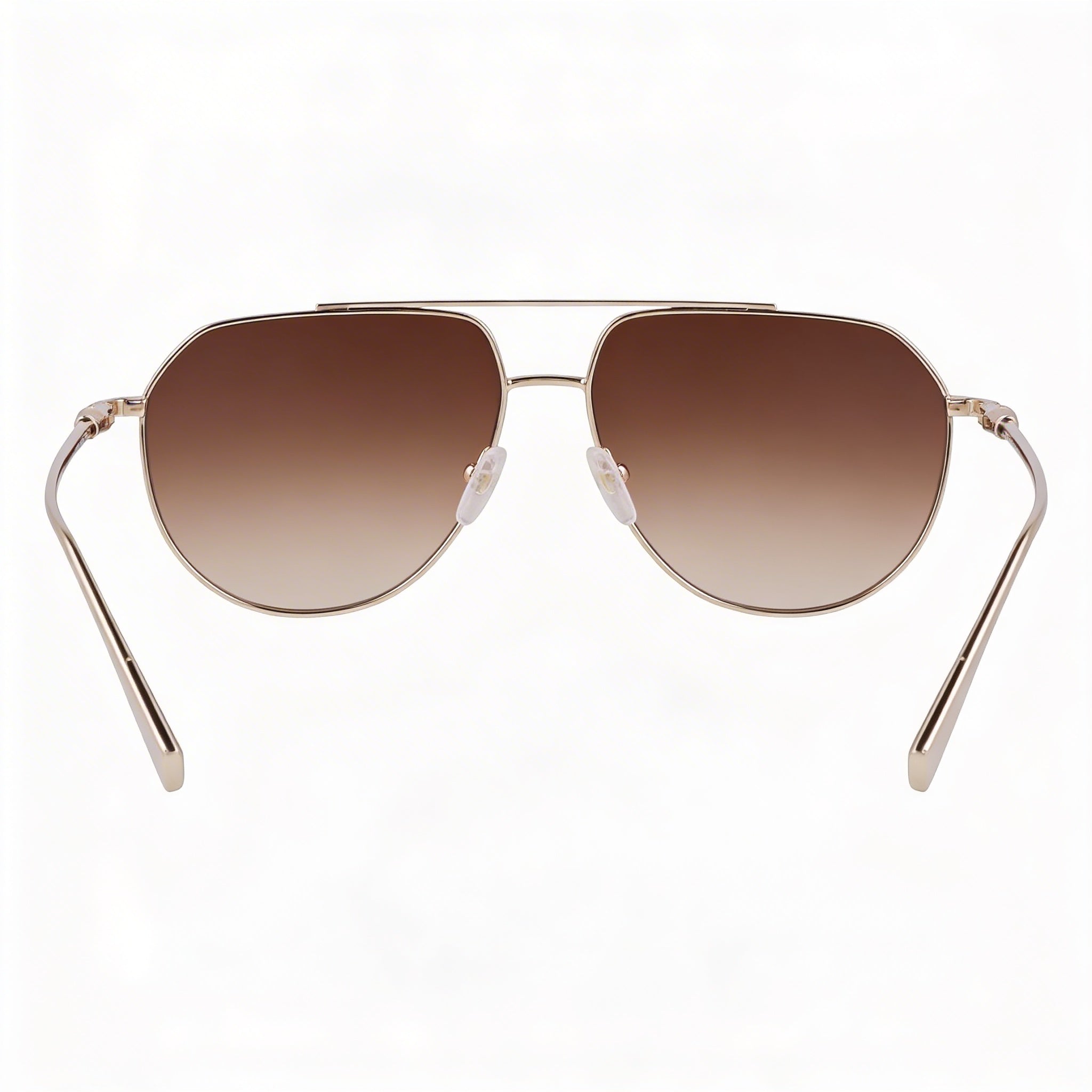 Longchamp Modern Women's Metal Frame Gold Gradient Brown UV Protection Sunglasses 57mm, Photo 2