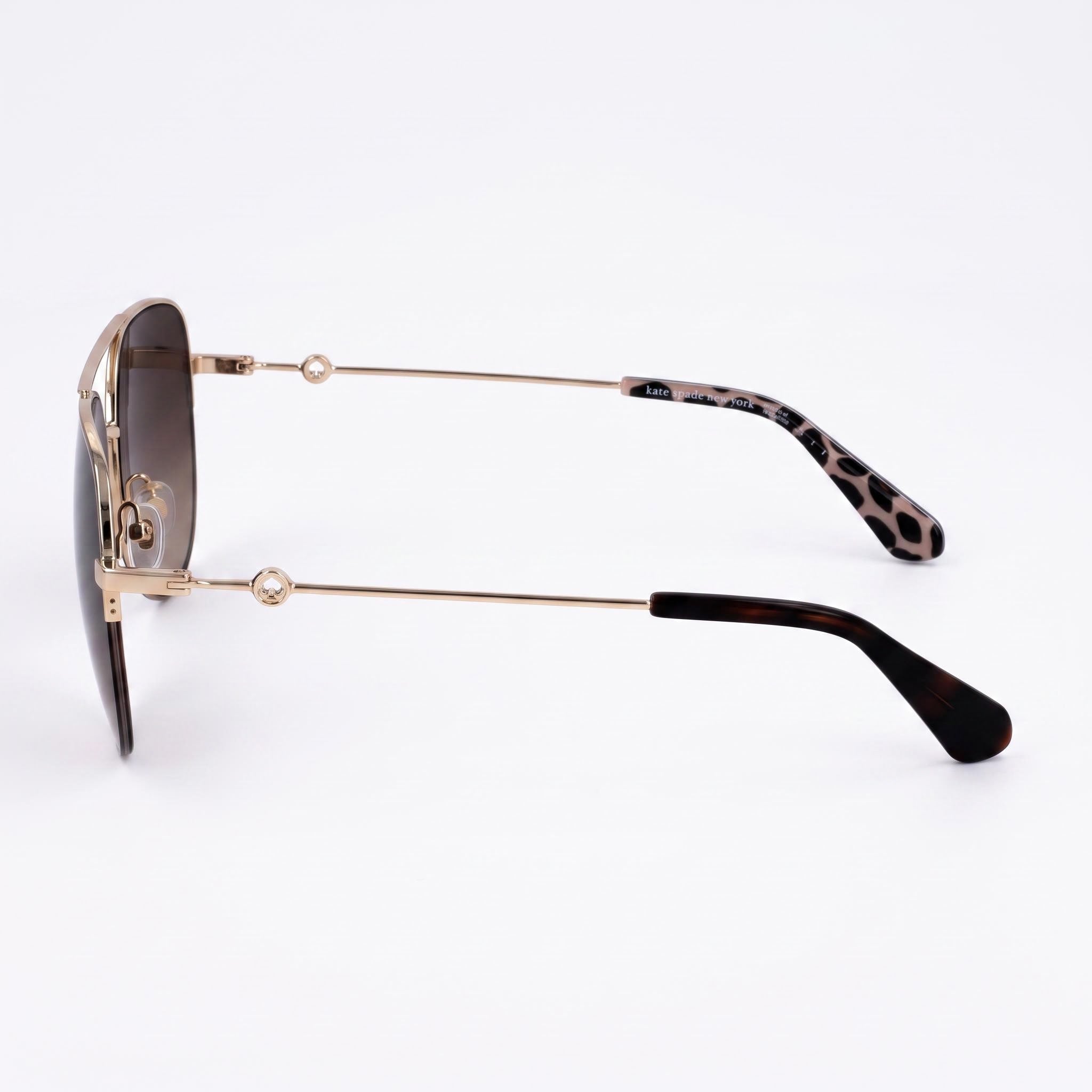 Kate Spade New York Maisie/G/S Gafas de sol de mujer marrones degradadas de acero inoxidable de La Habana con protección UV 60-15-140, Photo 3