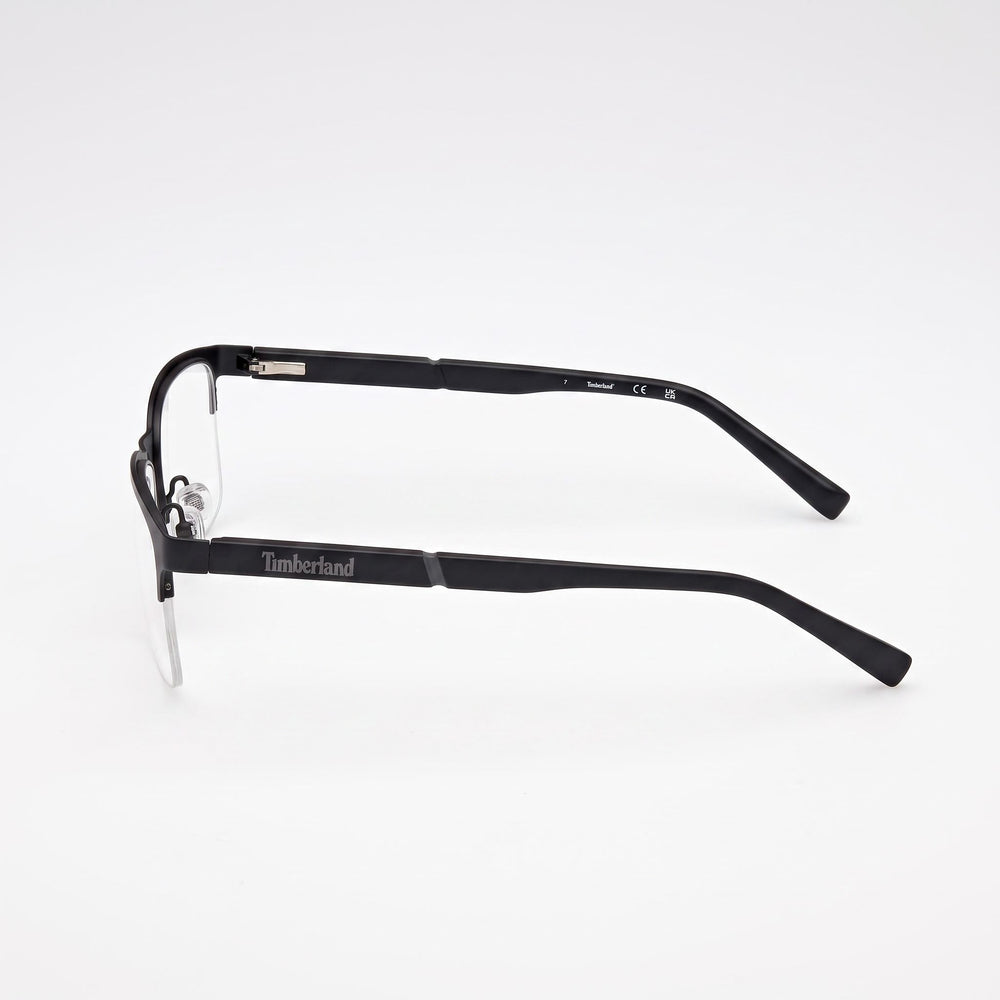 Timberland For Men Rectangular Black White Metal Frame Optical Eyeglasses 56-19-145mm