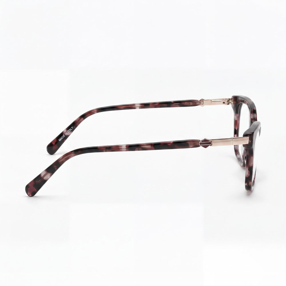 Gafas graduadas Harley-Davidson para hombre, color marrón, con lentes transparentes de demostración, aptas para prescripción médica, longitud de patilla de 140 mm