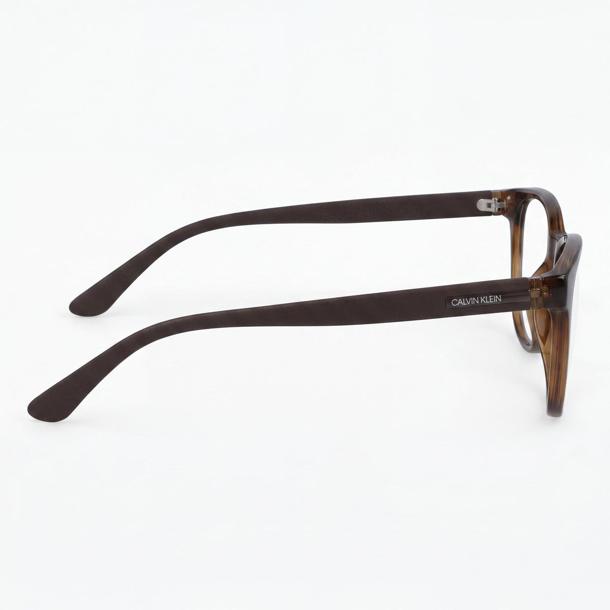 Calvin Klein Ck19572 Women's Optical Eyeglasses with Crystal Amber Brown Plastic Frame and Clear Lenses 52mm, Photo 2