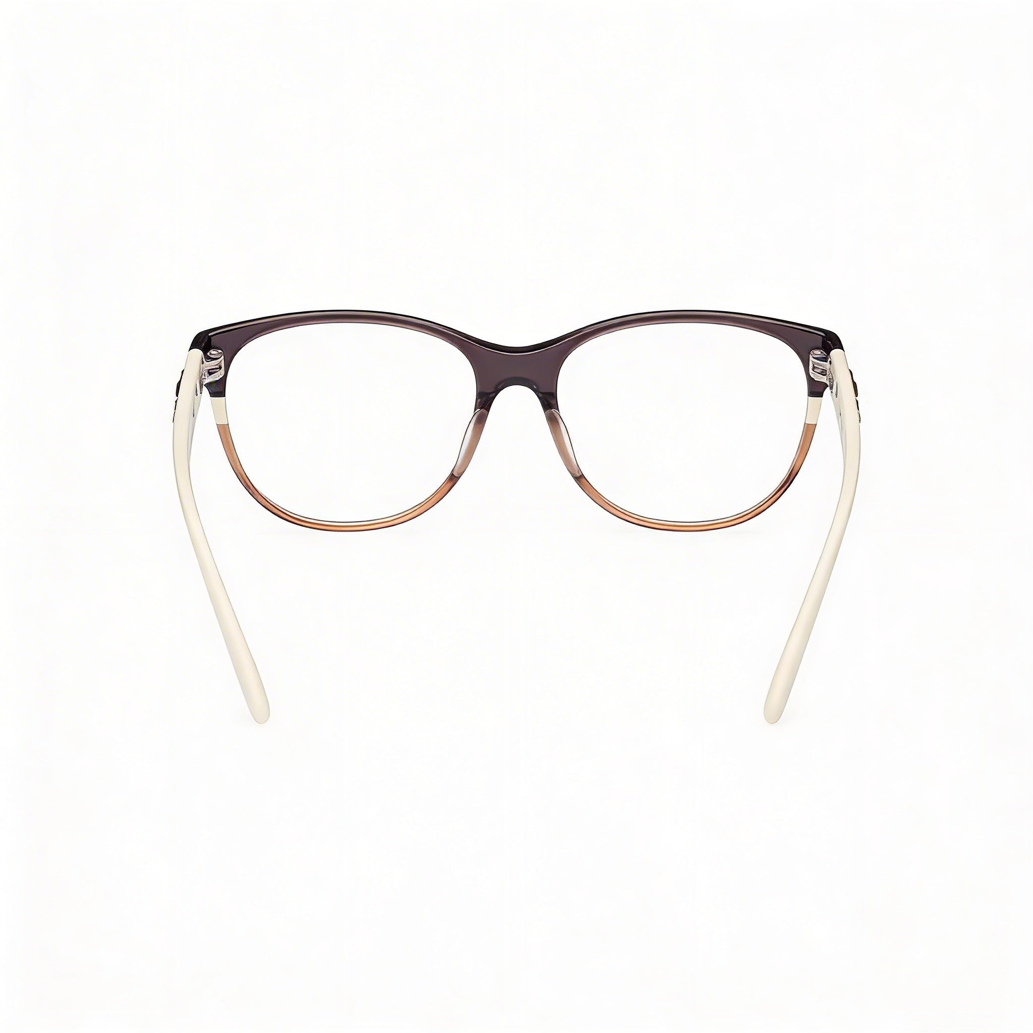 Gafas de policarbonato con montura de plástico brillante color marfil a rayas grises Guess MODERNO para mujer 50-17-140mm, Photo 4