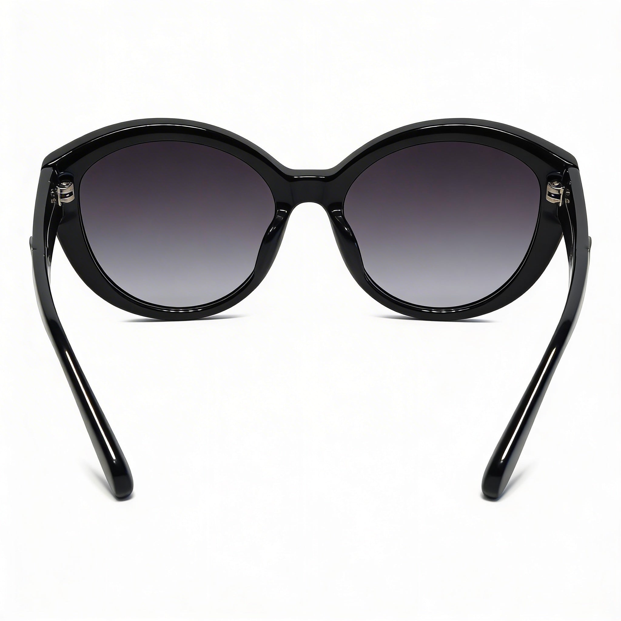 Gafas de sol Kate Spade New York Sherrie 0D28 para mujer, estilo clásico ojo de gato, montura negra, lentes negras, 55 mm, Photo 3