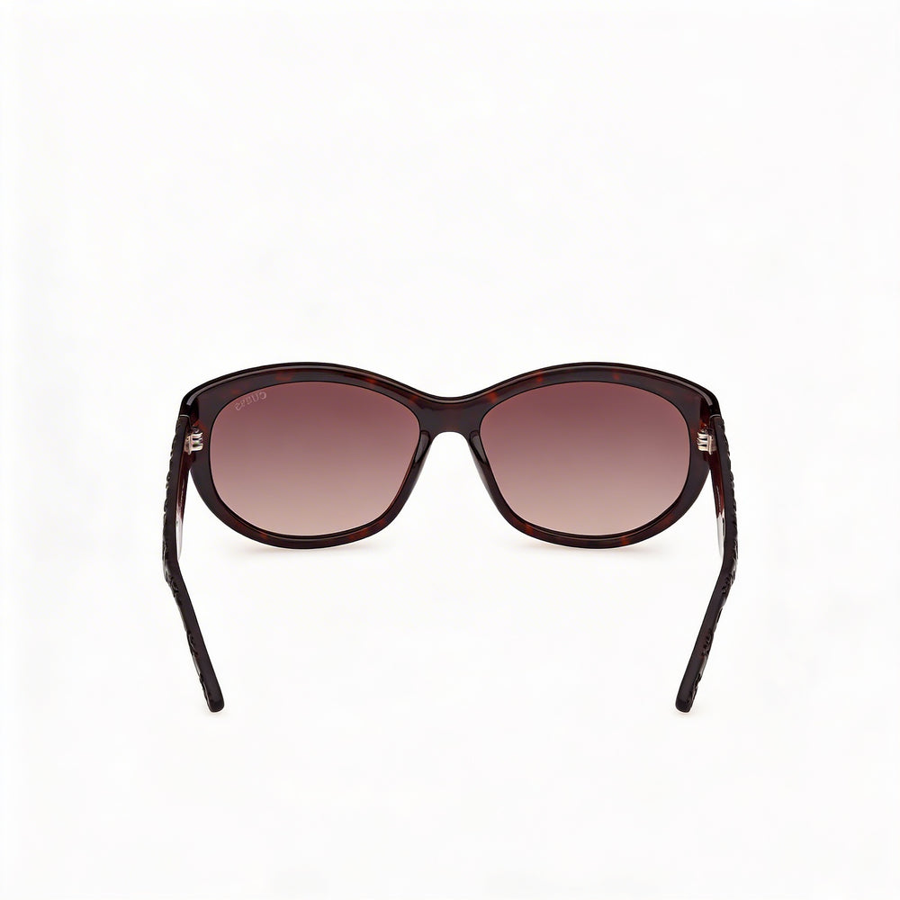 GUESS Moderne Women's Dark Havana Plastic Frame Gradient Brown Polycarbonate Lens UV 400 Sunglasses 60-16-125