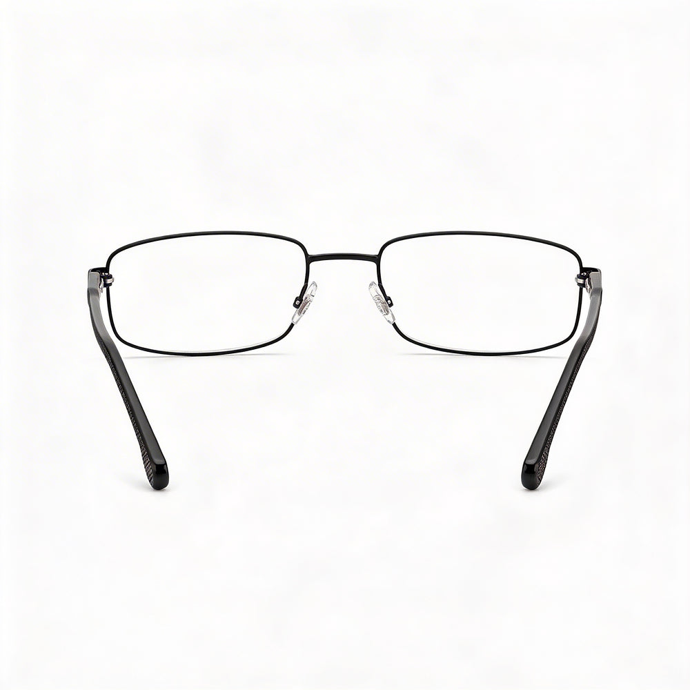 Gafas graduadas Carrera Carrera 264 unisex con montura de acero de aleación negro mate, lentes de policarbonato, ancho de lente de 55 mm