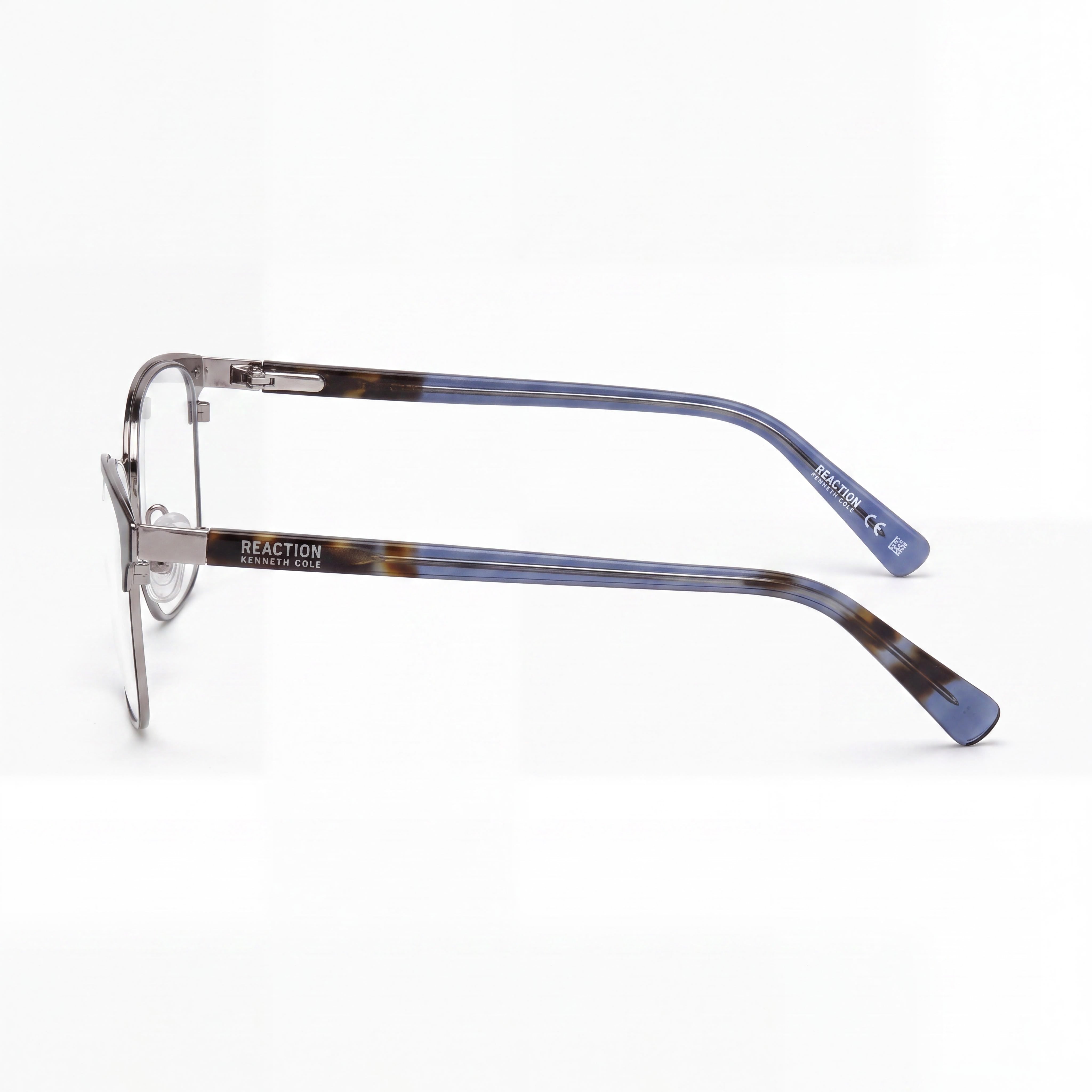 Kenneth Cole REACTION Rn50028 Women's Metal Non- Eyeglasses Matte Black Shiny Blue 53mm, Photo 2