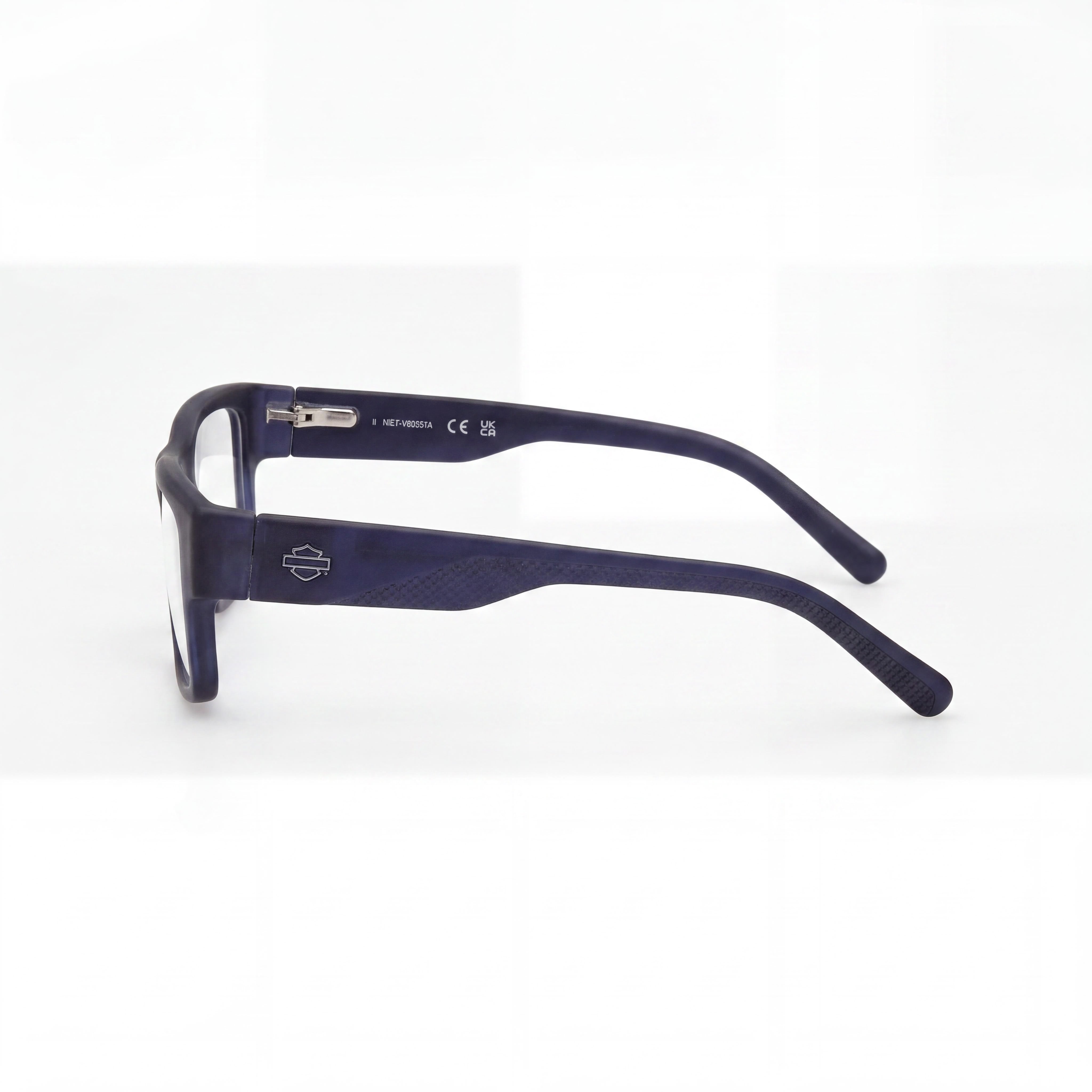 Gafas de sol Harley-Davidson clásicas unisex de plástico con montura azul mate y lentes no polarizadas, multicolor 54-17-140, Photo 2
