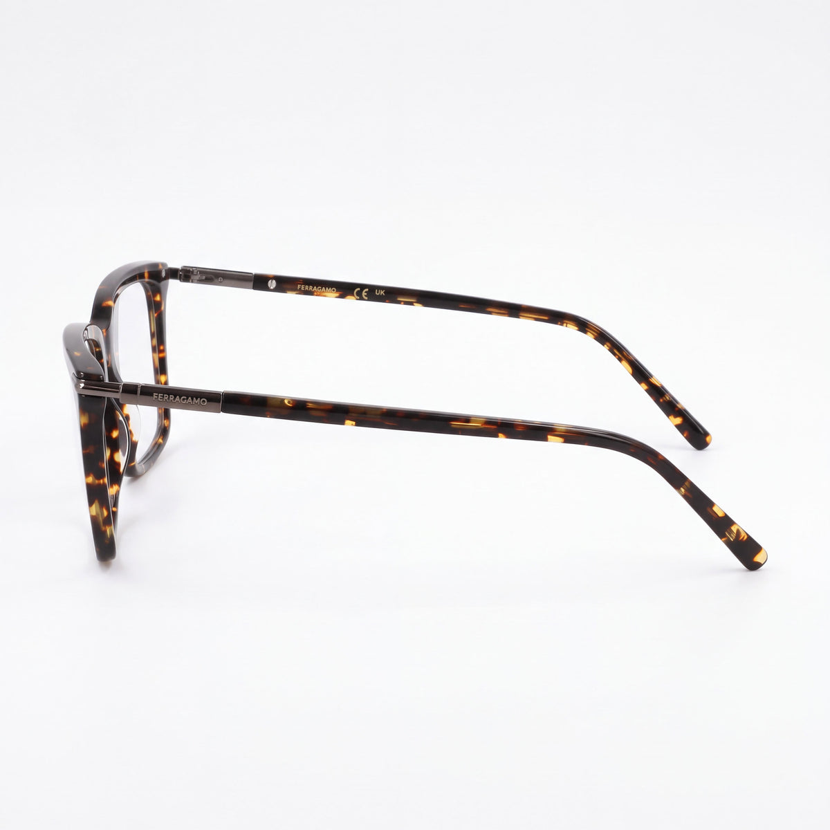 Gafas Ferragamo Sf3037 unisex con montura de acetato carey oscuro, lentes de policarbonato de 56 mm, puente de 16 mm, patilla de 145 mm, Photo 3