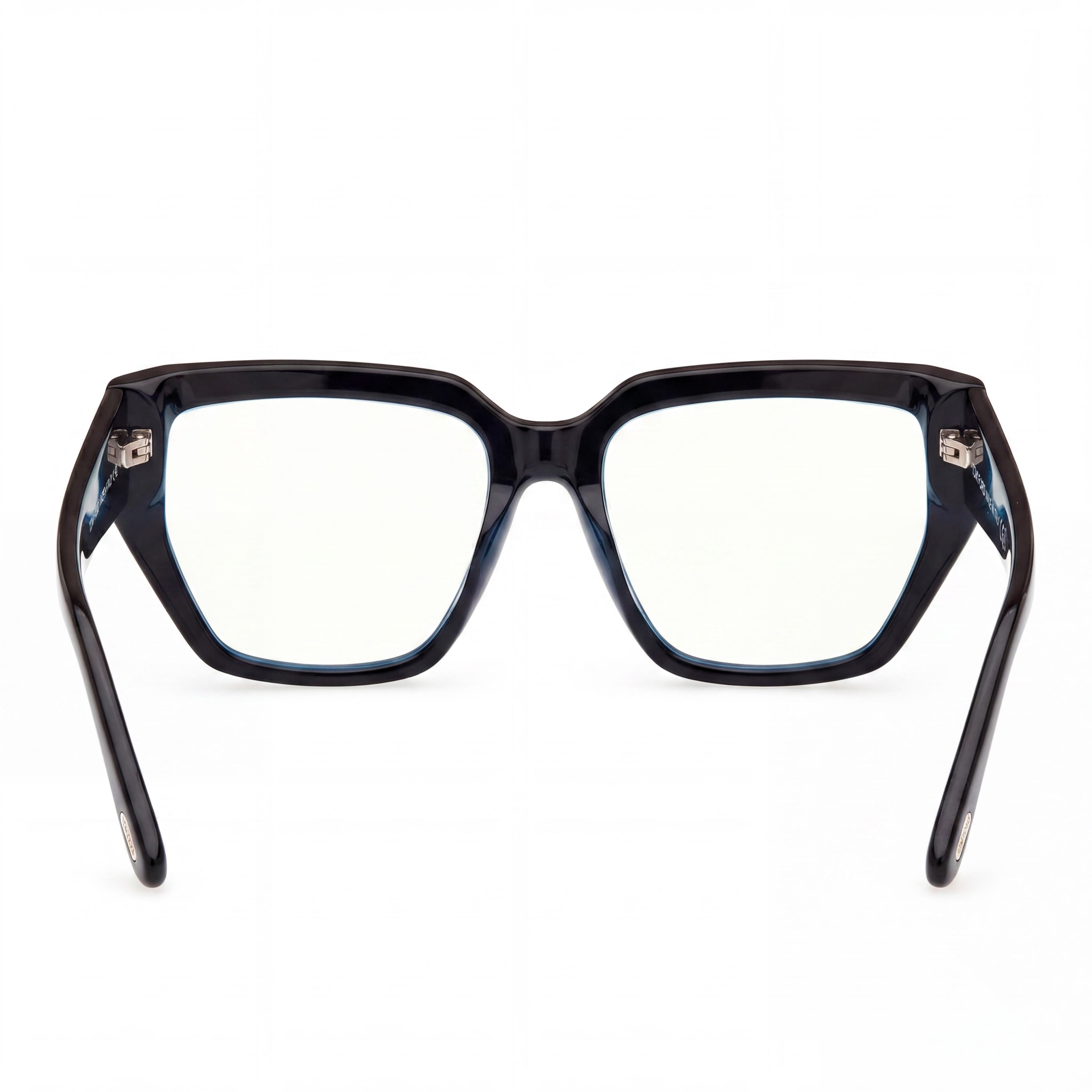 Tom Ford FT 5951-B BLUE BLOCK Unisex Shiny Black Acetate Blue Light Blocking Eyeglasses 54mm, Photo 3