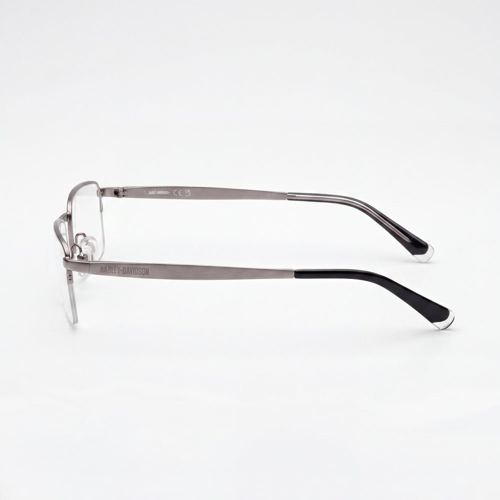 Harley-Davidson Men's Hd50098 Model Matte Gunmetal Metal Optical Eyeglasses 57/20/145
