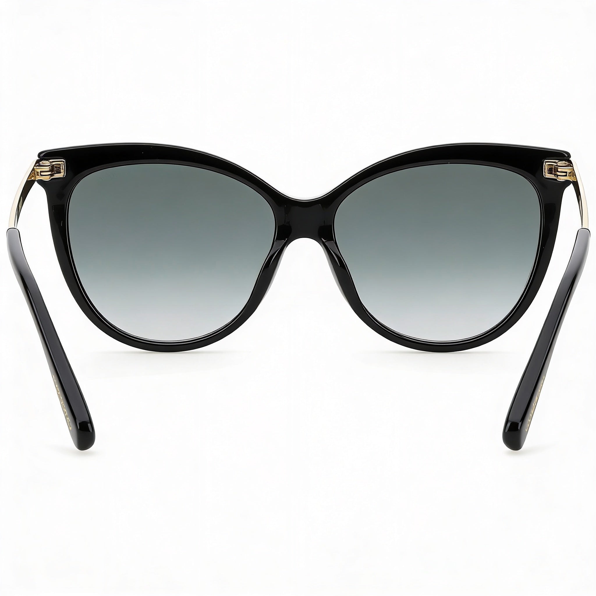 Jimmy Choo Axelle/G/S Women's Black Acetate Cat-Eye Grey Gradient Lens UV Protection Sunglasses 56mm, Photo 3