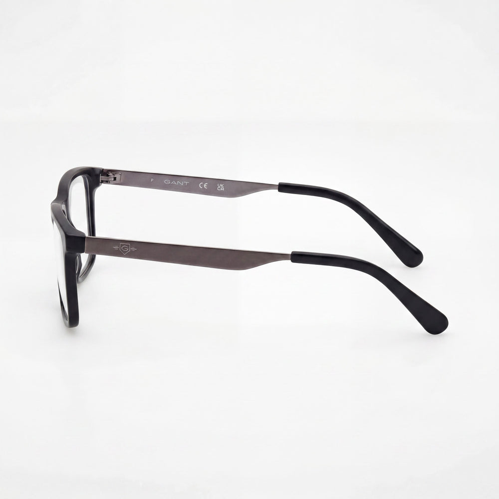 GANT Classic Unisex Matte Black Plastic Frame Non-Polarized Sunglasses with Multicolor Lenses 54-17-145