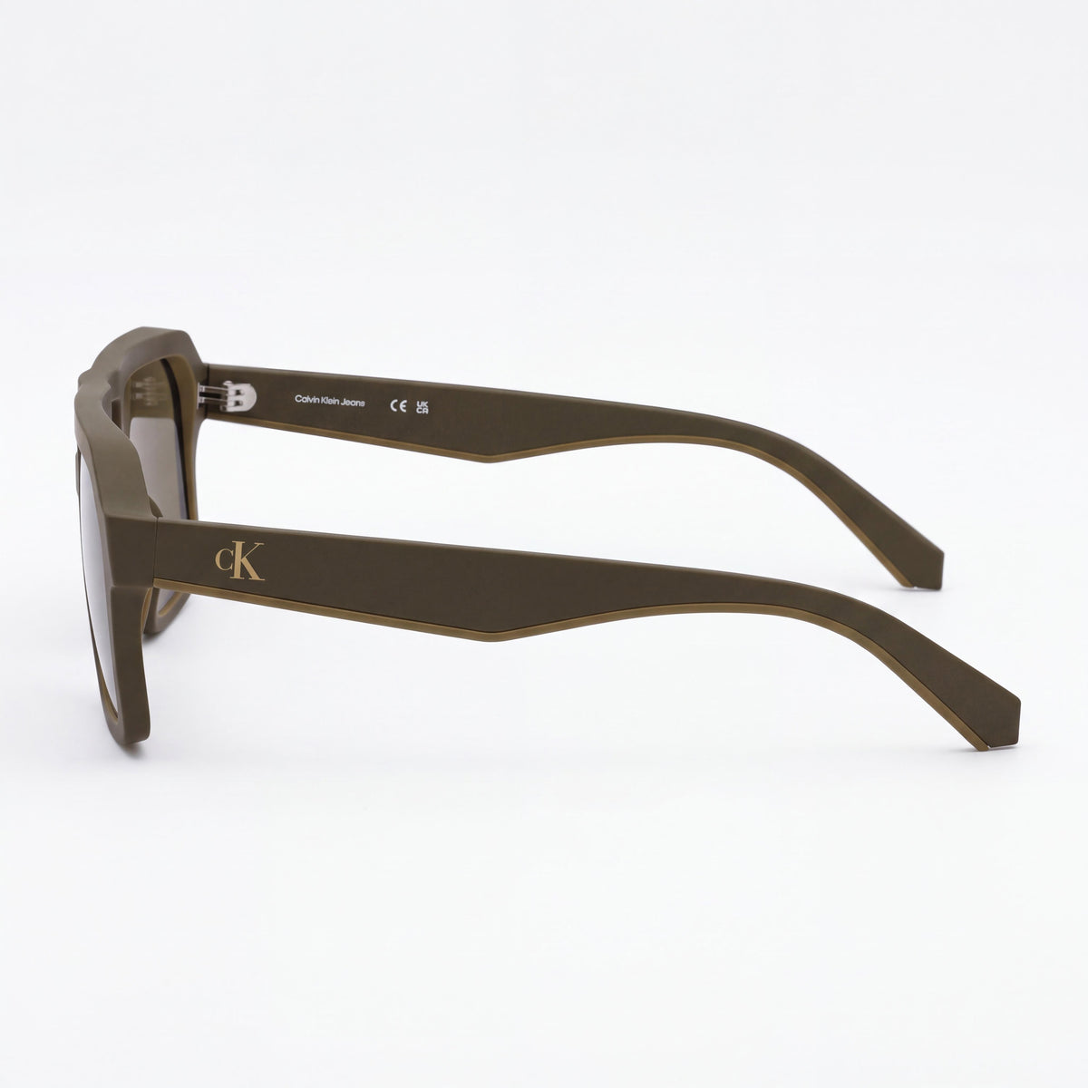 Calvin Klein Jeans Ckj25603s Women's Classic Matte Brown Plastic UV Non-Polarized Solid Brown Lens Sunglasses 56mm, Photo 3