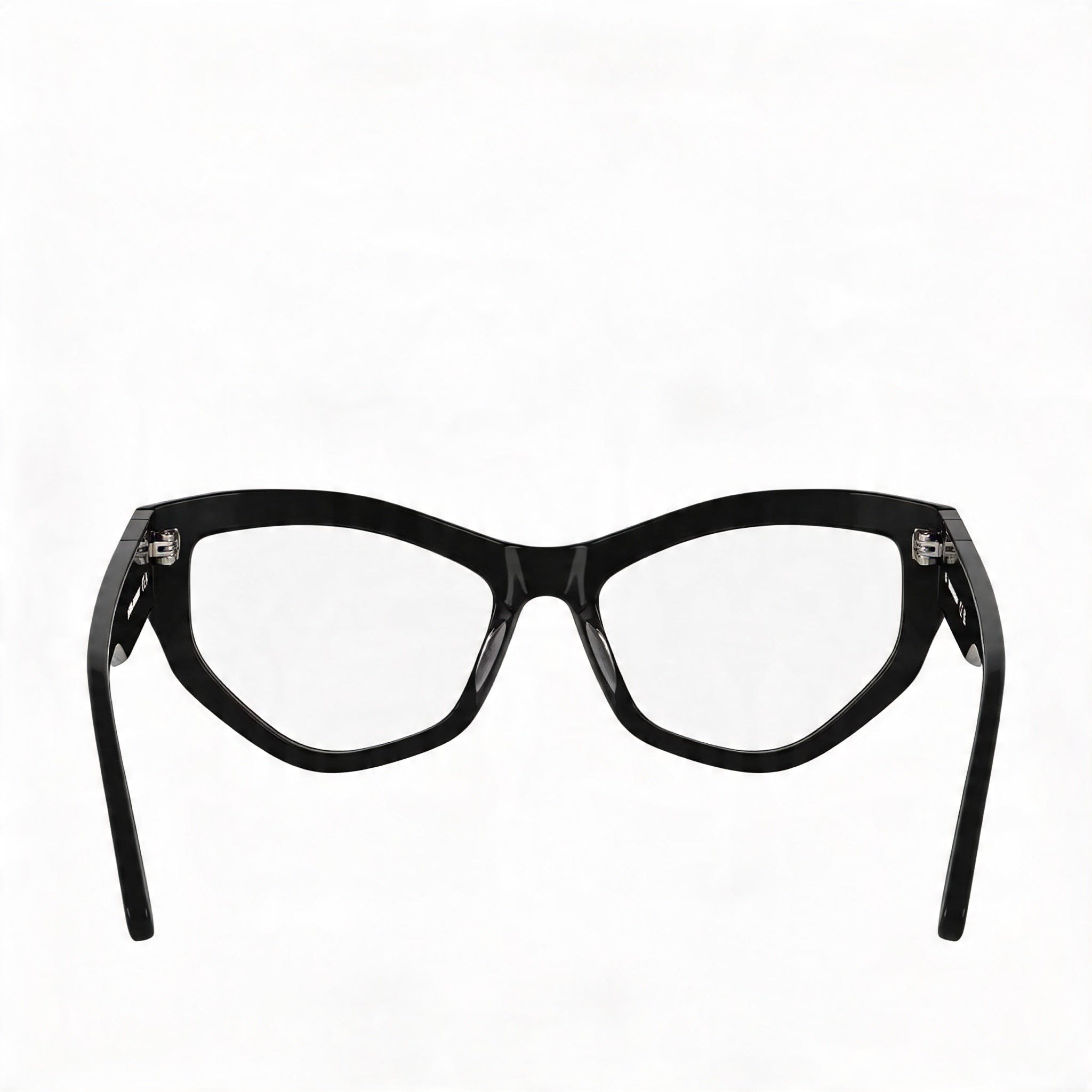 KARL LAGERFELD Kl6211 Gafas de acetato para mujer con lentes de policarbonato transparente, color negro, talla 55-17-140, Photo 4