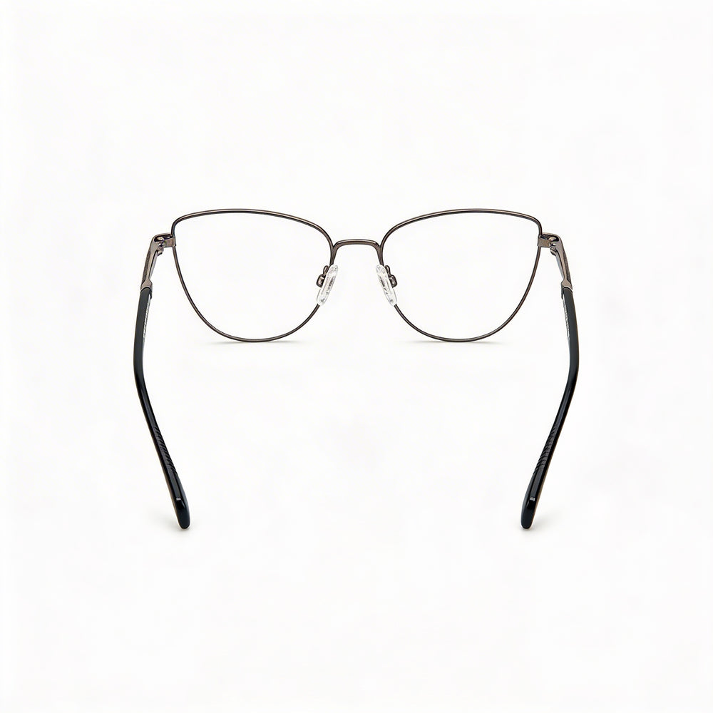Gafas de Metal de Mujer Ojo de Gato rag & bone, Adaptable a la Luz, Negro Rutenio Oscuro, 53mm