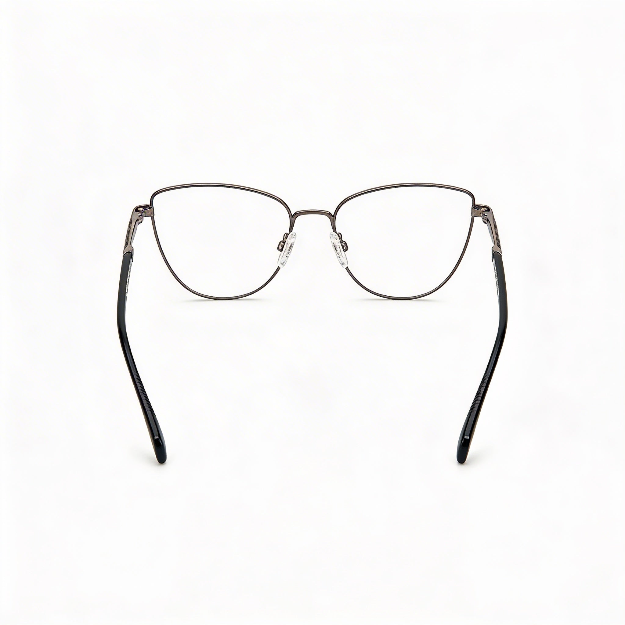 rag & bone Cat Eye Women's Metal Frame Eyeglasses, Light Adaptive, Dark Ruthenium Black, 53mm, Photo 3