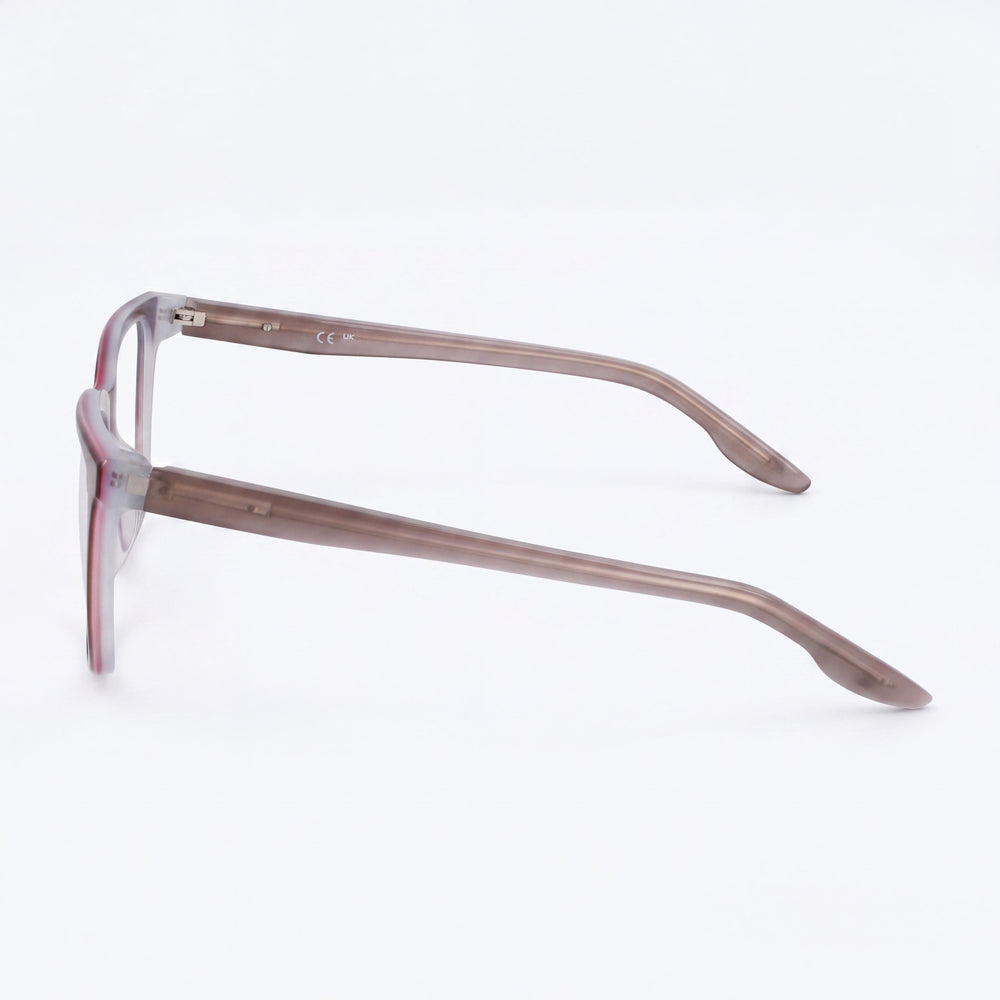 Nike Modern para mujer, laminados de acetato color gris lechoso francés con lentes de policarbonato, ancho de lente de 53 mm