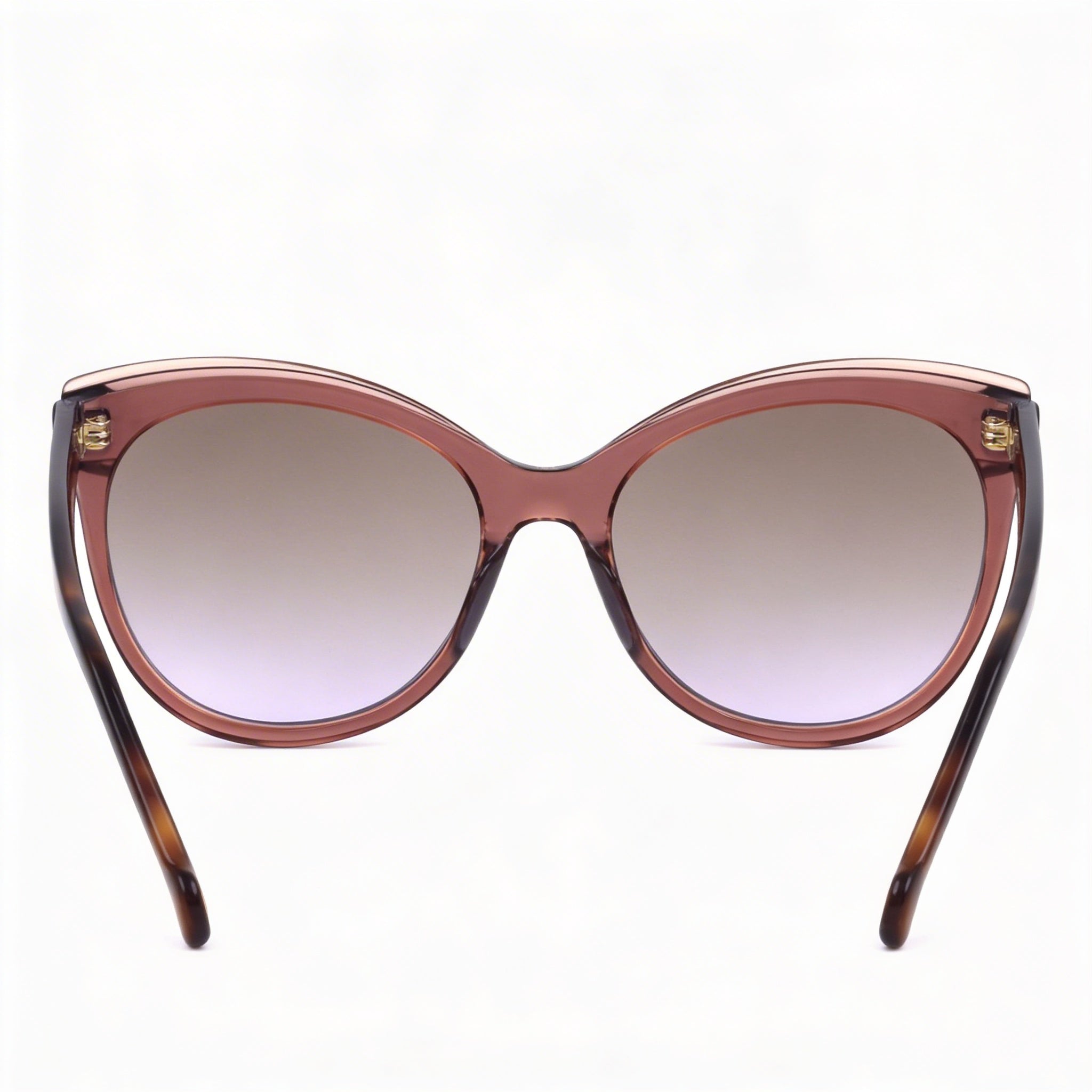 Gafas de sol ligeras de acetato con montura marrón grisácea para mujer Carolina Herrera Essential, aptas para lentes graduadas, 57 mm, Photo 4