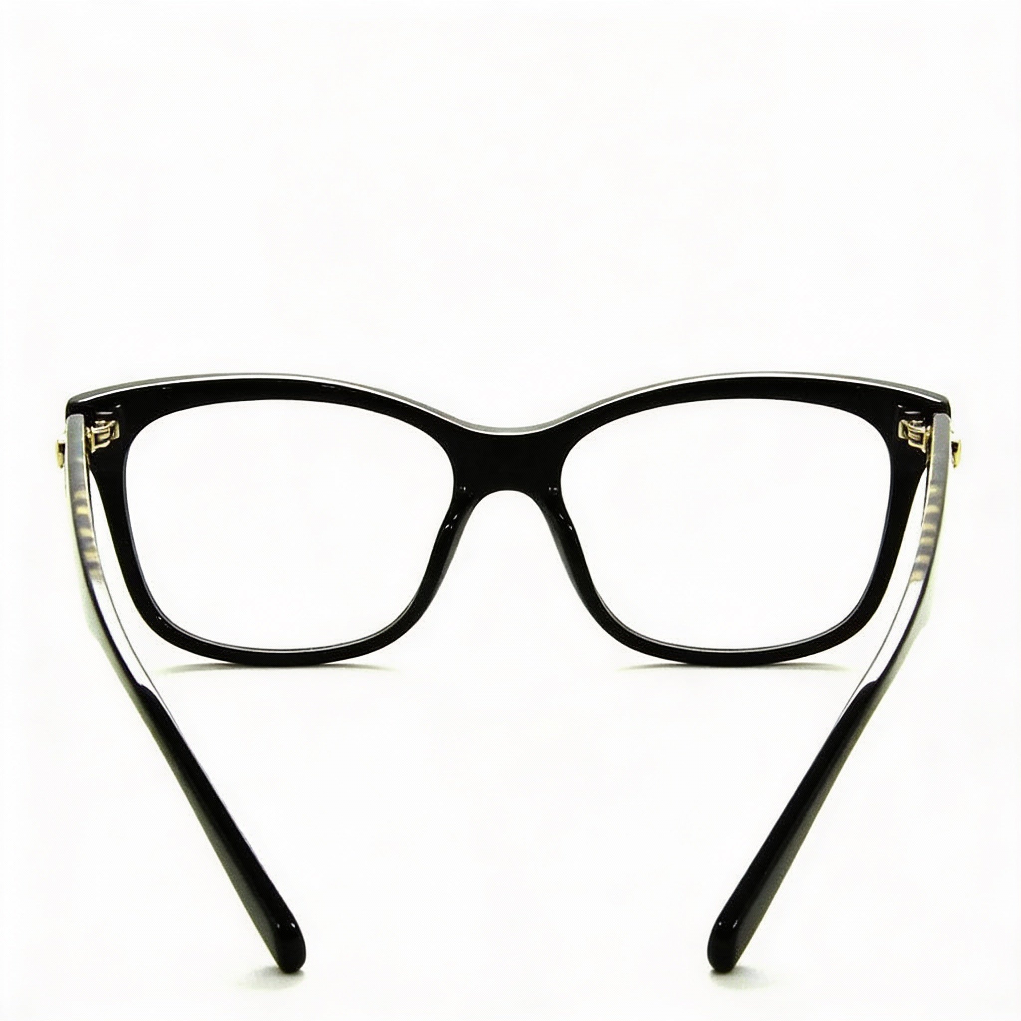 Love Moschino Fashion-forward Women's Black Acetate Optical Frames, Prescription Ready with Clear Demo Lenses 52mm, Photo 3