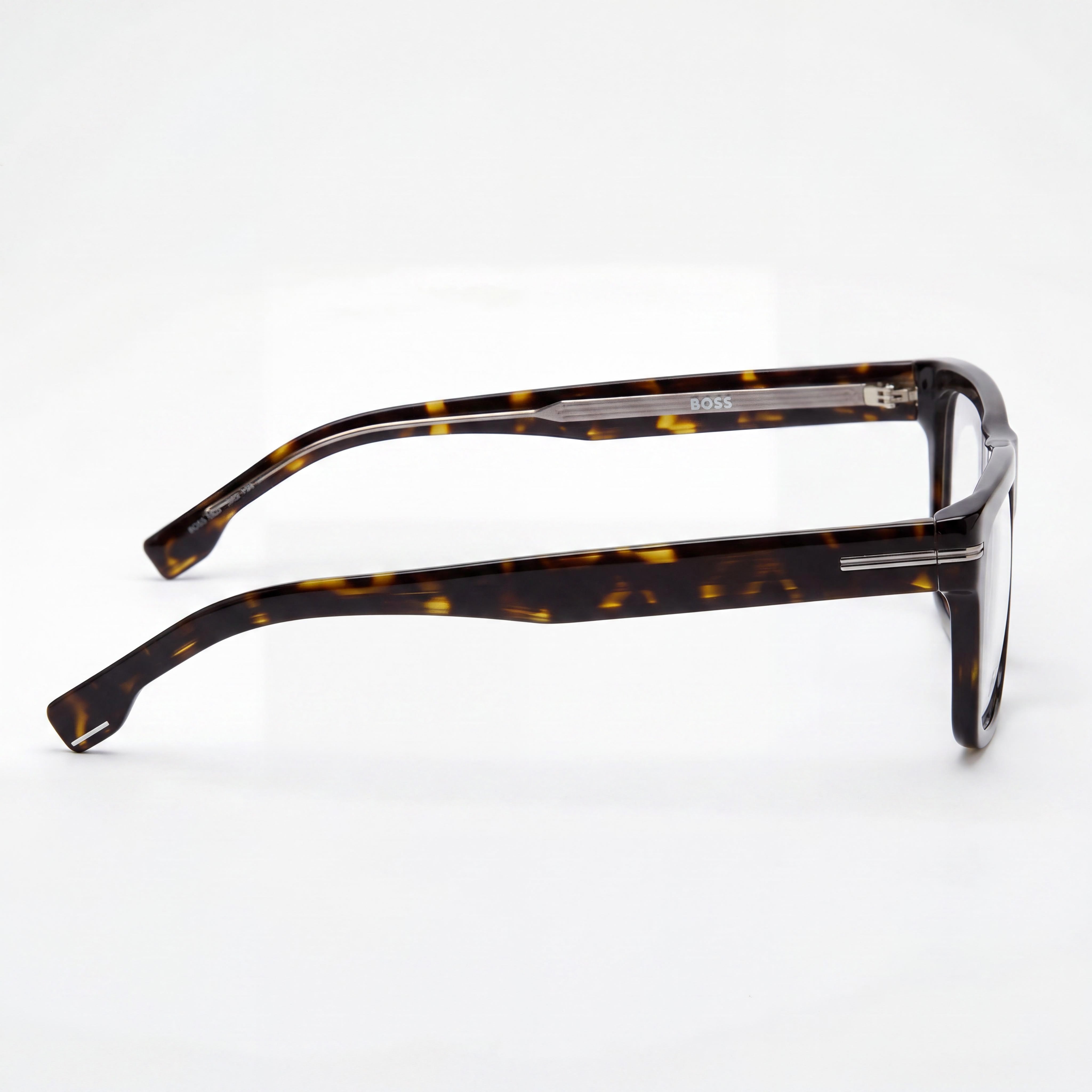 Hugo Boss Boss 1503 Modern Style Unisex Eyewear with Havana Plastic Frame and Polycarbonate Lenses 53mm, Photo 3