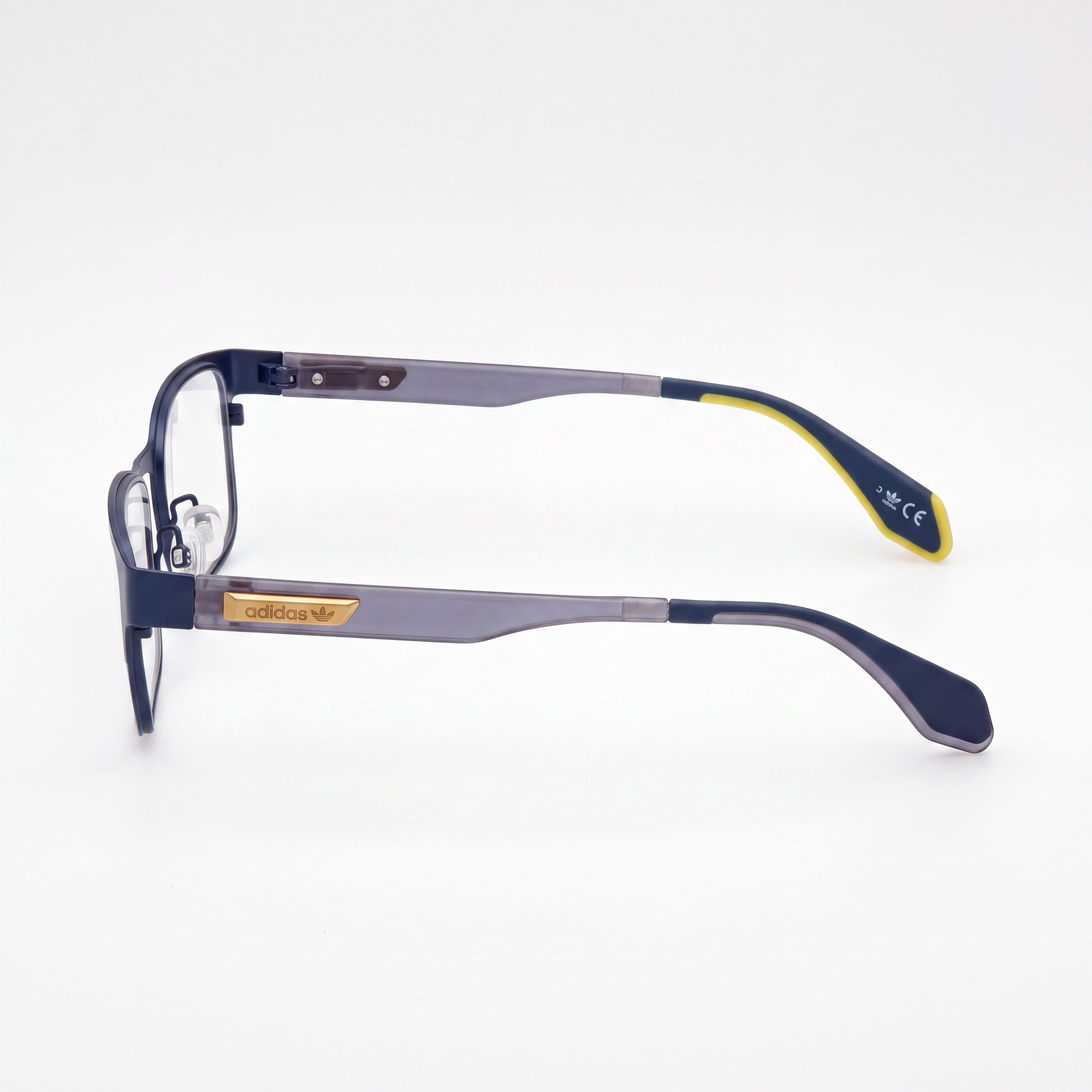 adidas Originals Casual Men's Eyeglasses, Metal Frame, Matte Blue Monochrome, Lens Width 52mm, Photo 2