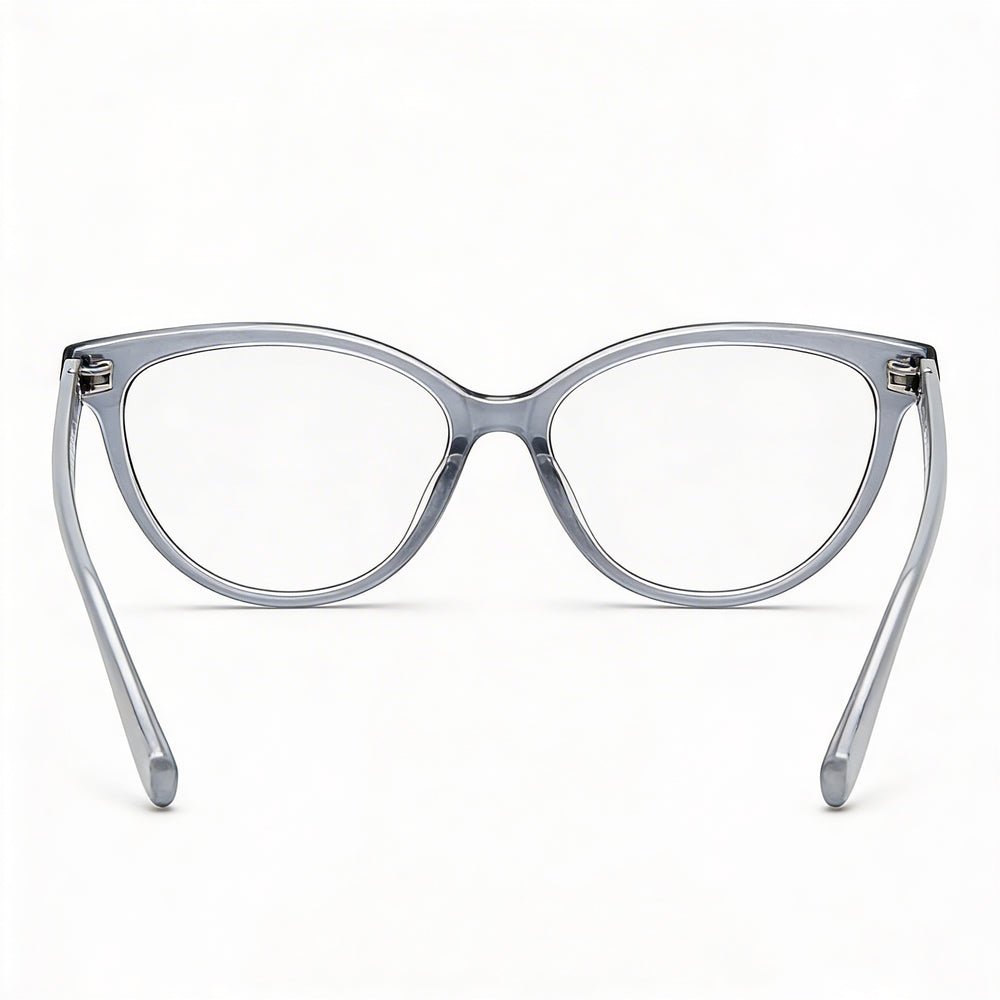 MaxMara MM 1406 Women's Grey Frame Eyeglasses with Plastic or Polycarbonate Lenses, Size 54mm, Temple 145mm